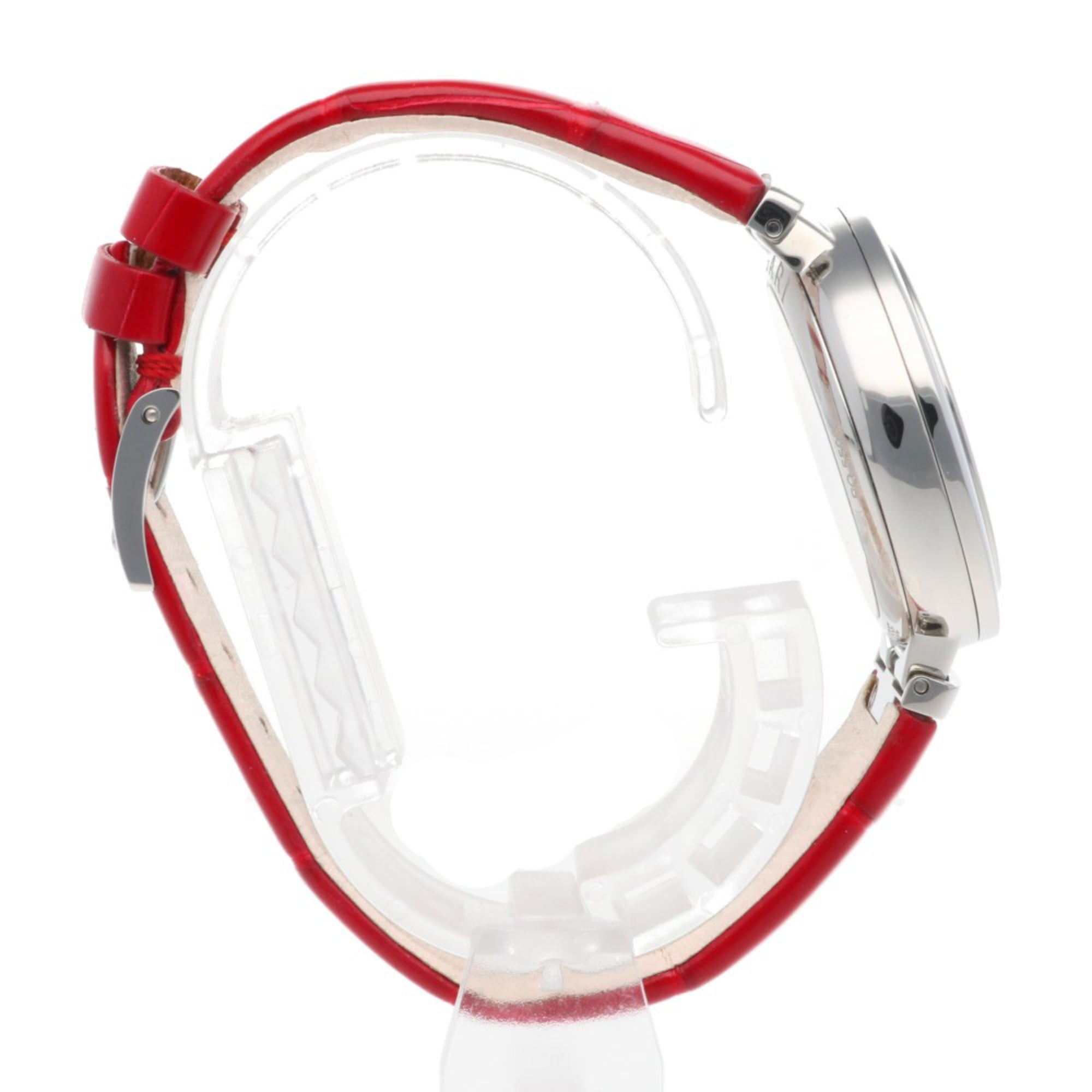 Bvlgari Lucea roestvrijstalen dameshorloge LU33C2SLD/11, automatisch, BVLGARI, roze kast met 11 diamanten