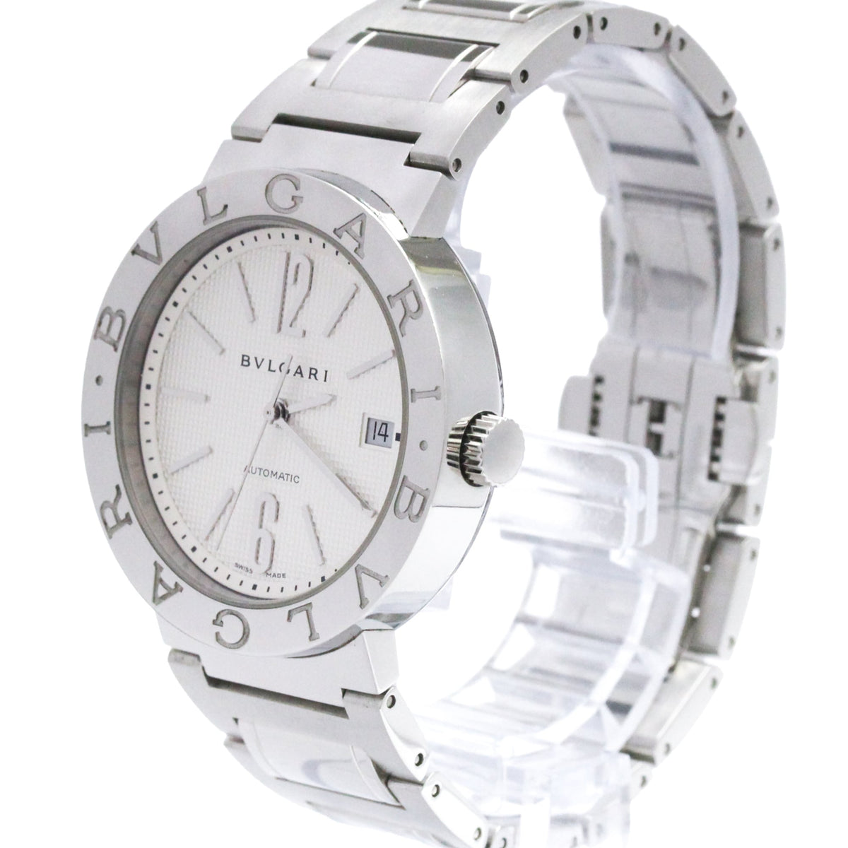 Bulgari Bulgari Bulgari BB38SS AUTO Silber Zifferblatt 38 mm Uhr