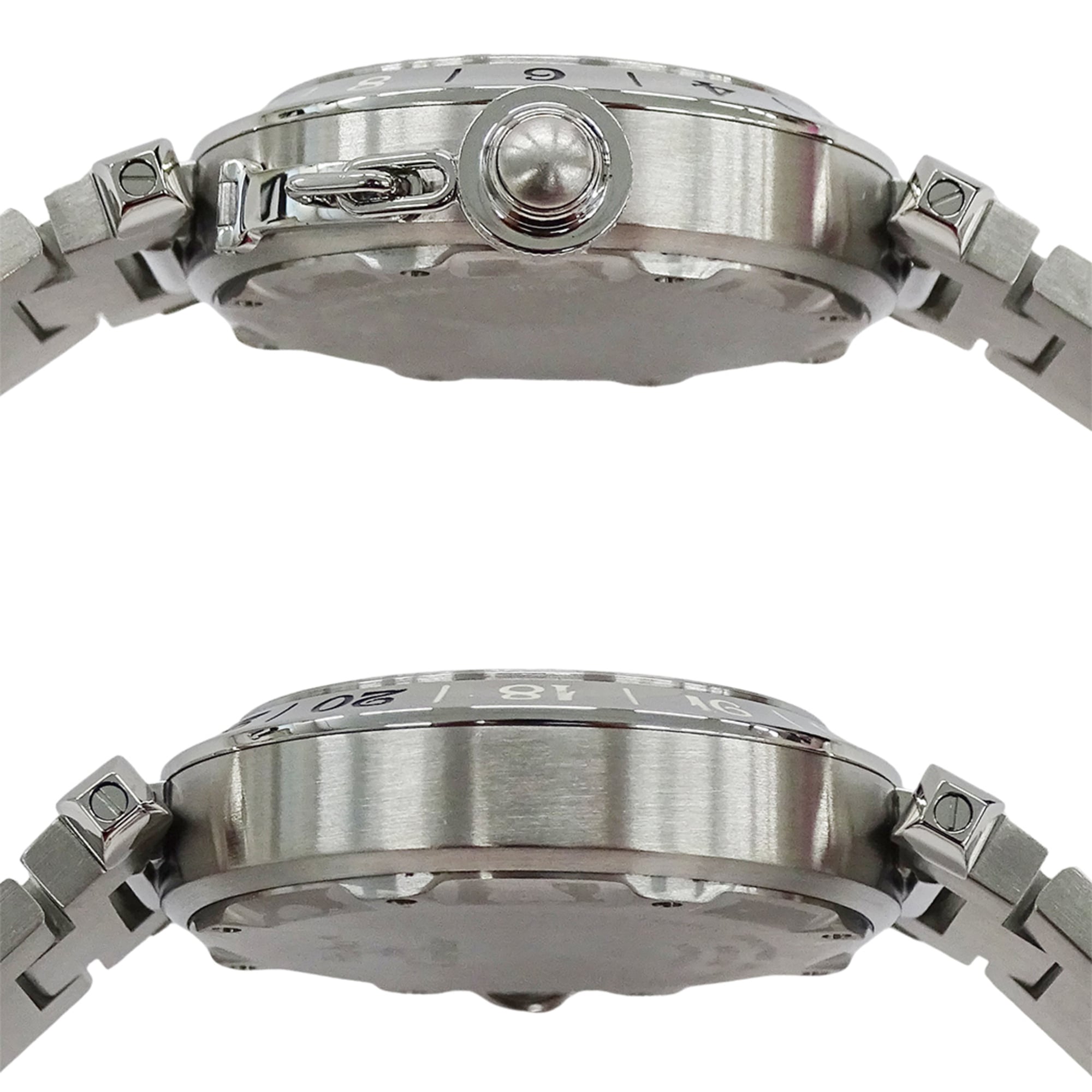 Cartier Pasha C Meridian GMT Date W31049M7 Black Dial 35mm Watch