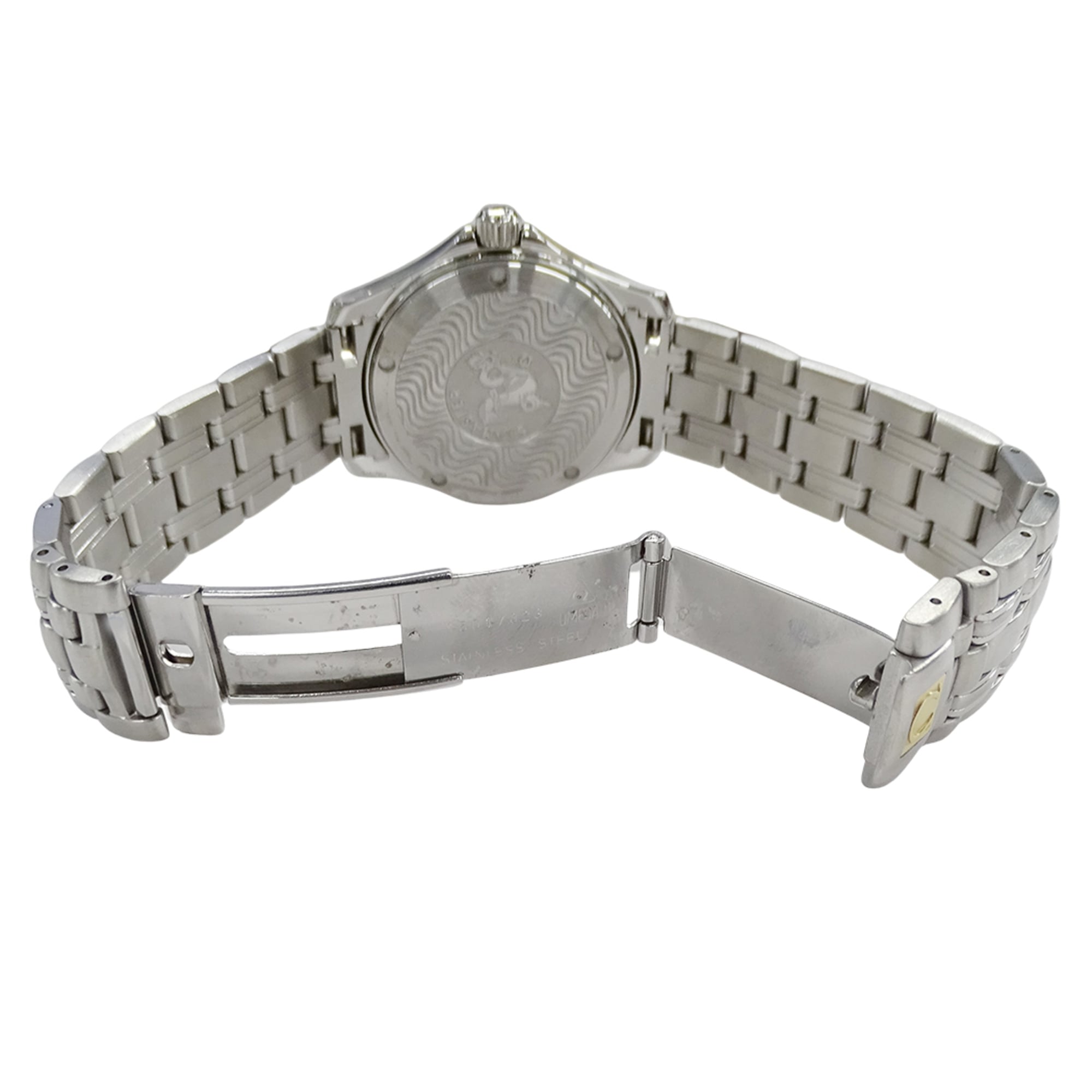 Omega Seamaster 2511.81 Brand Name 120m Water Resistant Date Quartz Movement Stainless Steel (SS) Silver & Blue