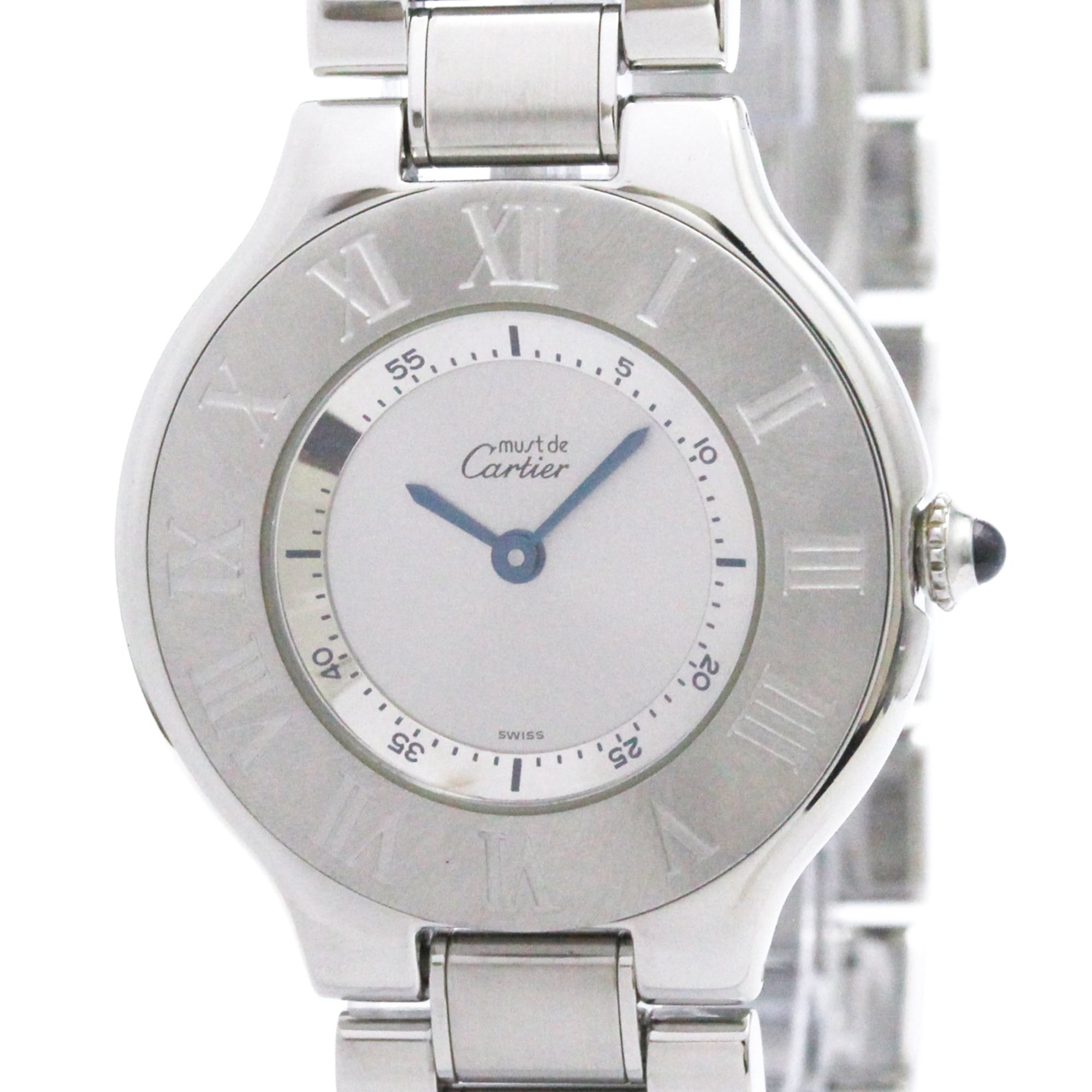 Montre Cartier Must W10110T2, cadran argenté, 31 mm