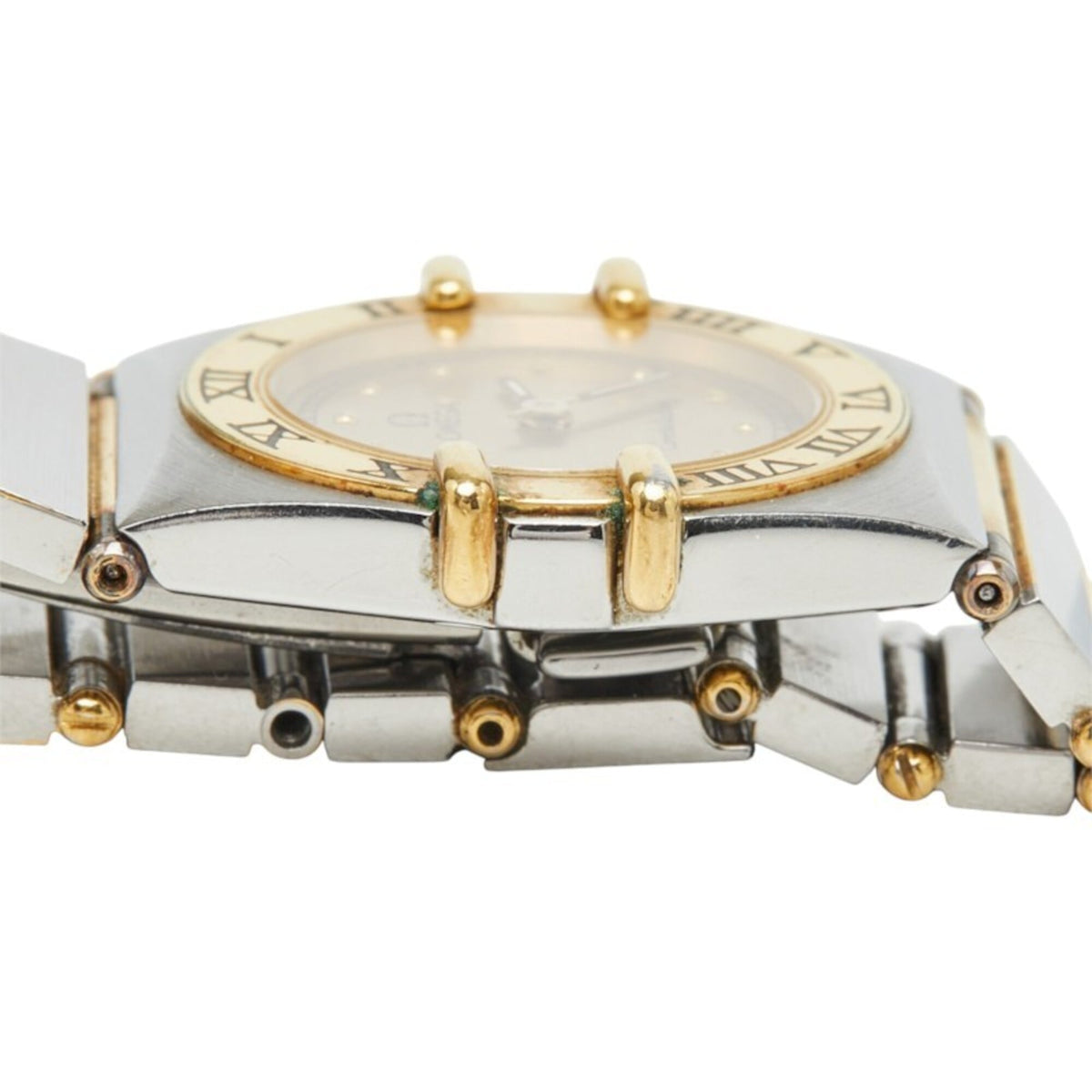 Omega Constellation 7951076, goldenes Zifferblatt, 22 mm Uhr