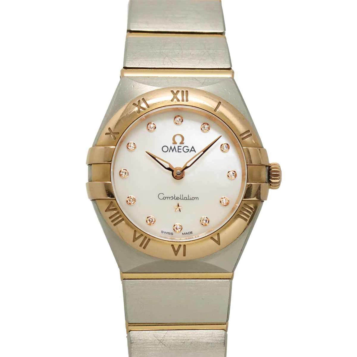 Omega Constellation 131 20 25 60 63 001 Weiß Gehäuse Zifferblatt 25 mm Uhr