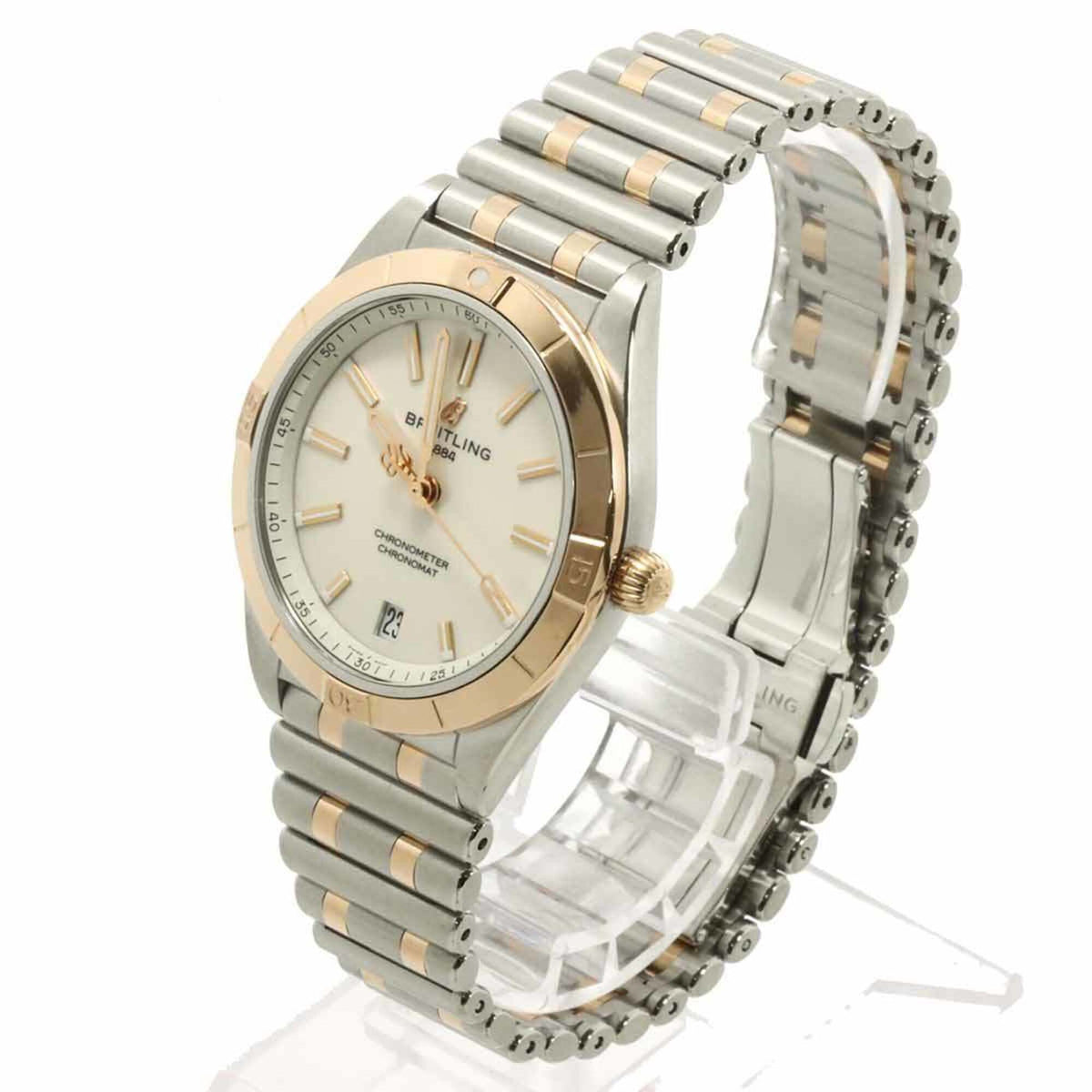 Breitling Chronomat U10380 Silver Dial 36mm Watch