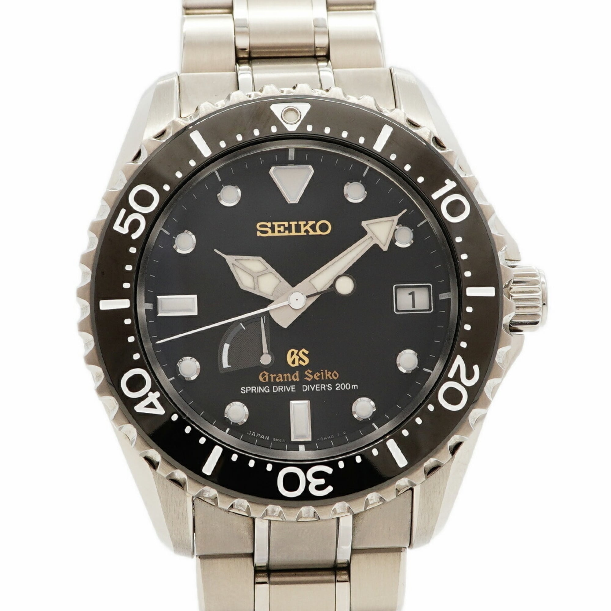 Grand Seiko Grand spring SBGA031/9R65-0AN0 Black Dial 44mm Watch