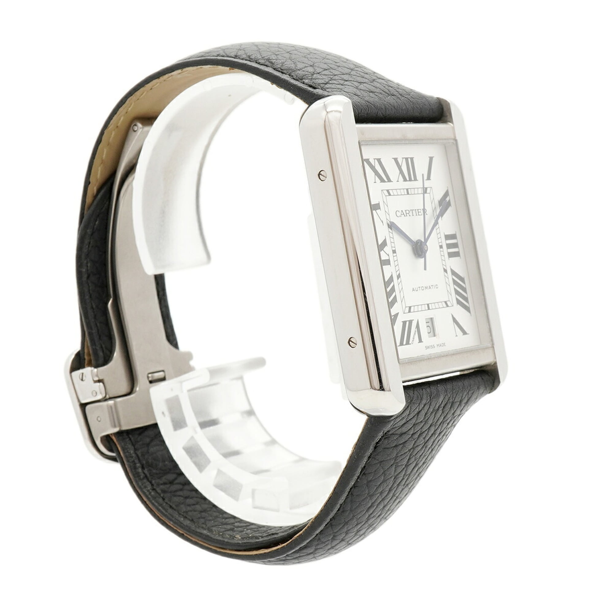 Montre Cartier Tank Solo XL WSTA0029, cadran argenté, 31 mm