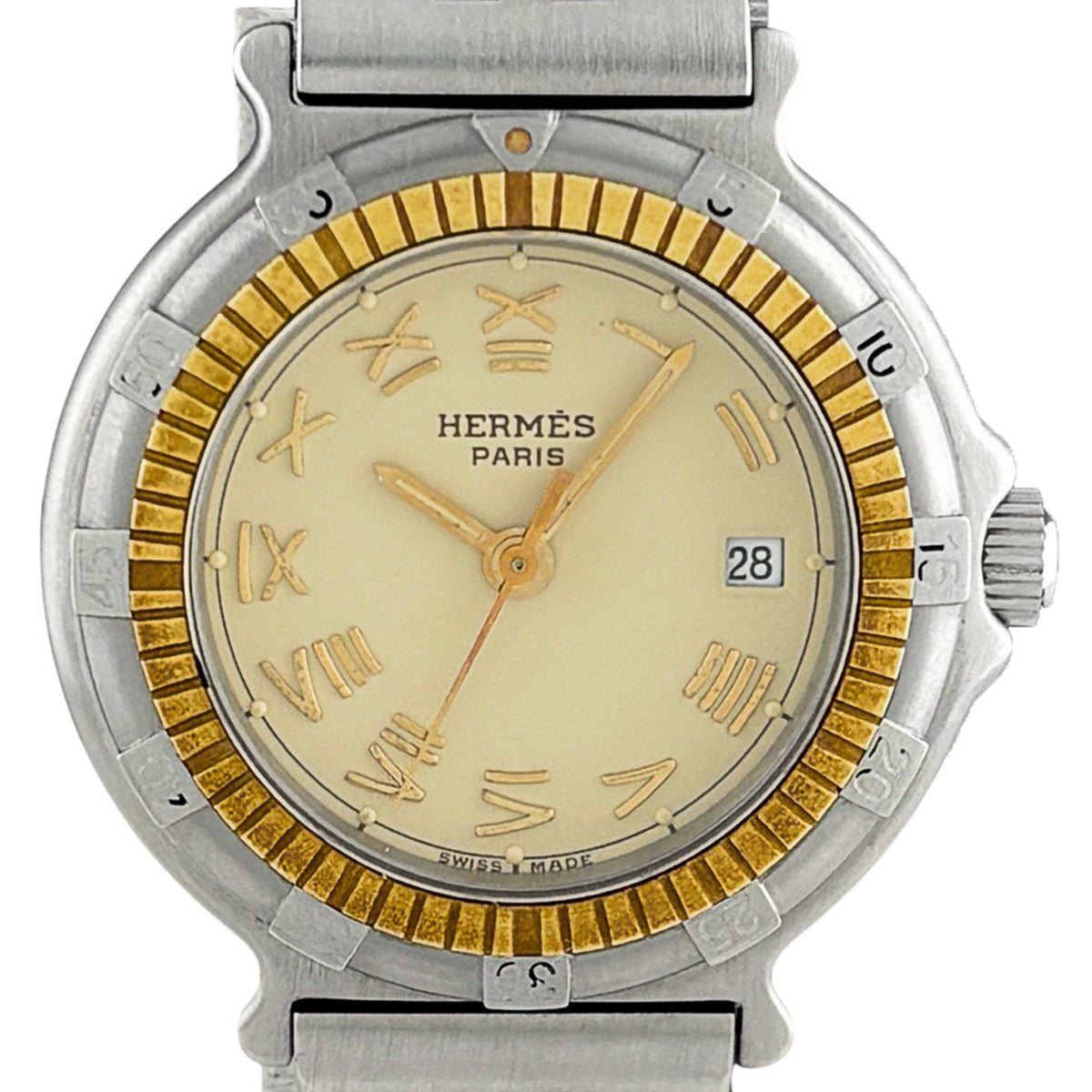 Hermes Captain Nemo Elfenbein Zifferblatt 27 mm Uhr