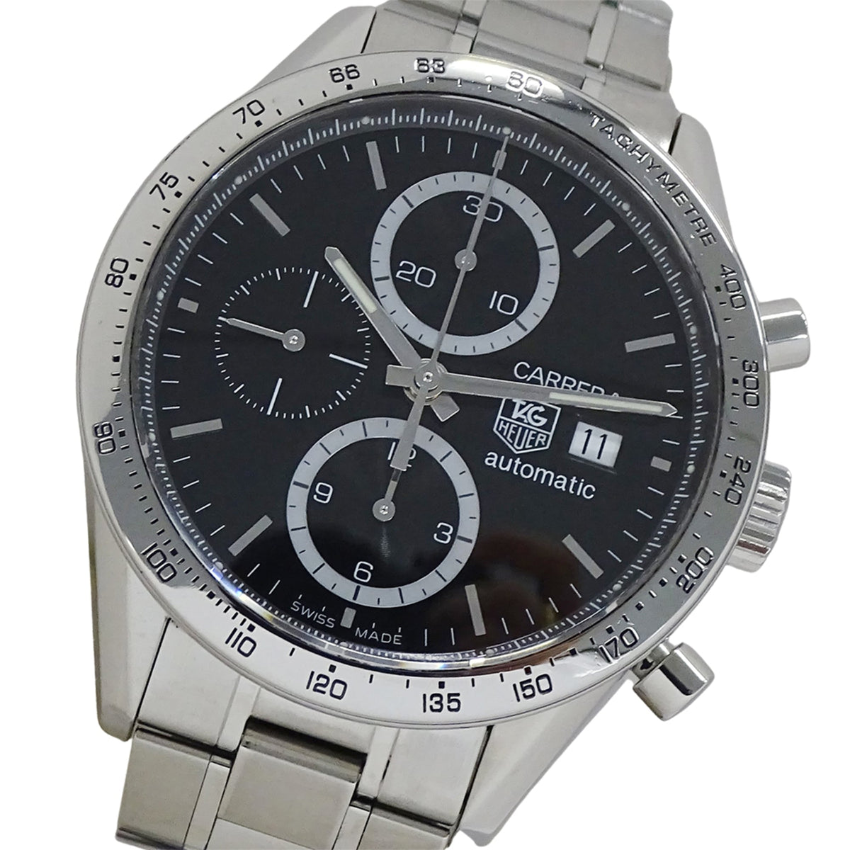 TAG Heuer Carrera CV2016-1 BA0786 Black Dial 41mm Watch