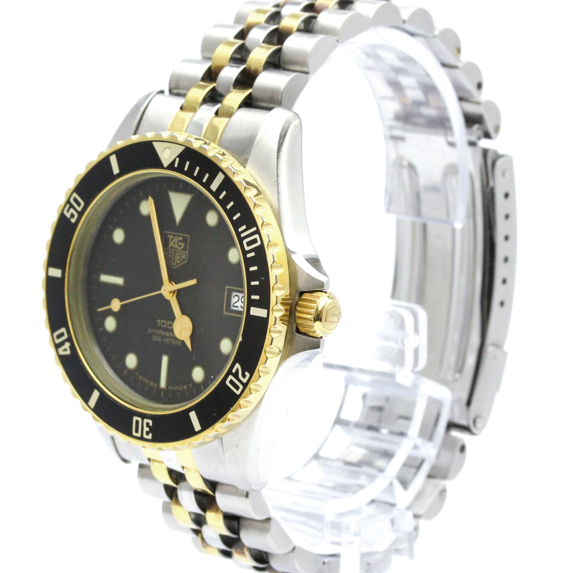 TAG HEUER 1000 Professional Gold Plated Steel Watch 980.020