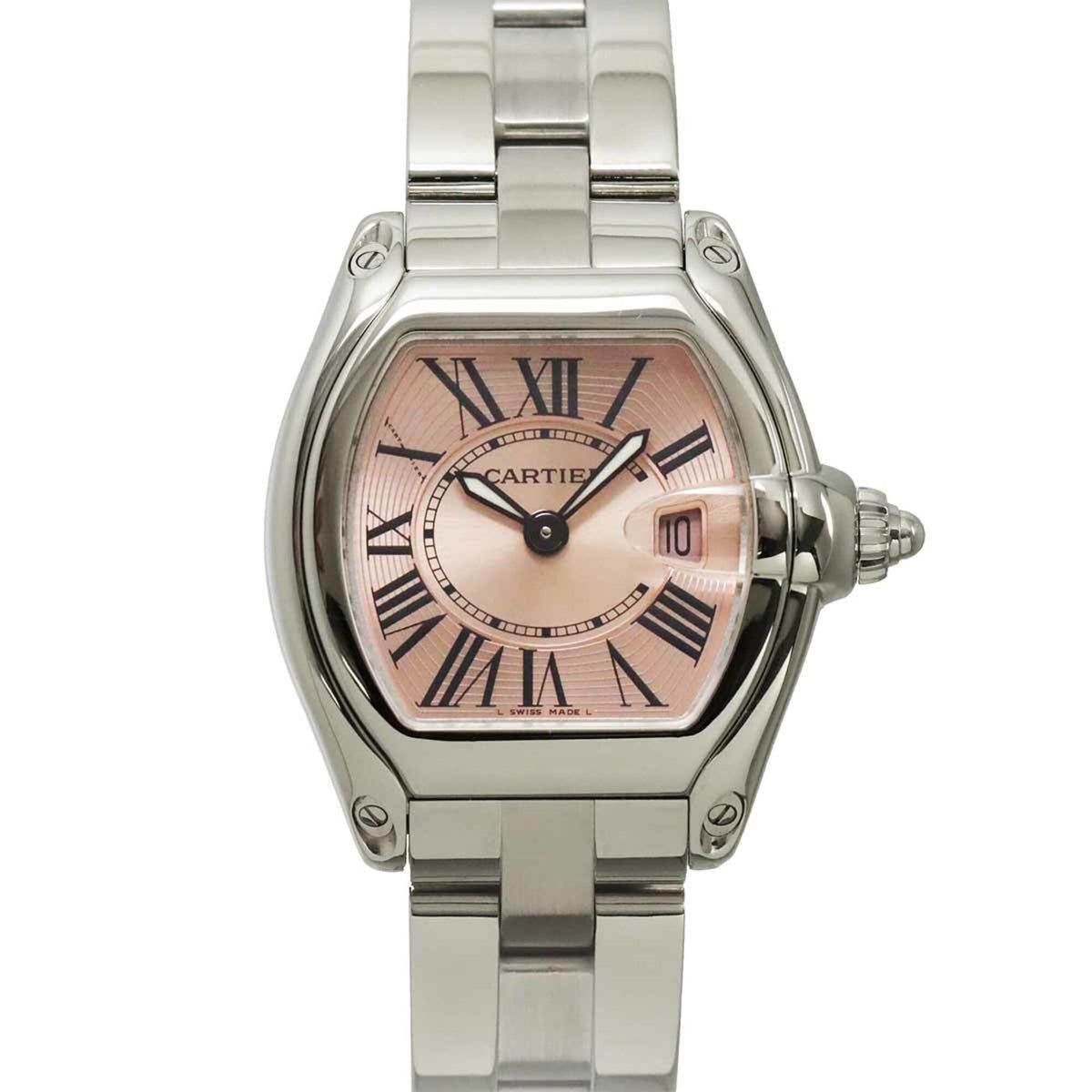 Cartier Roadster SM W62017V3 Pink Dial 33mm Watch