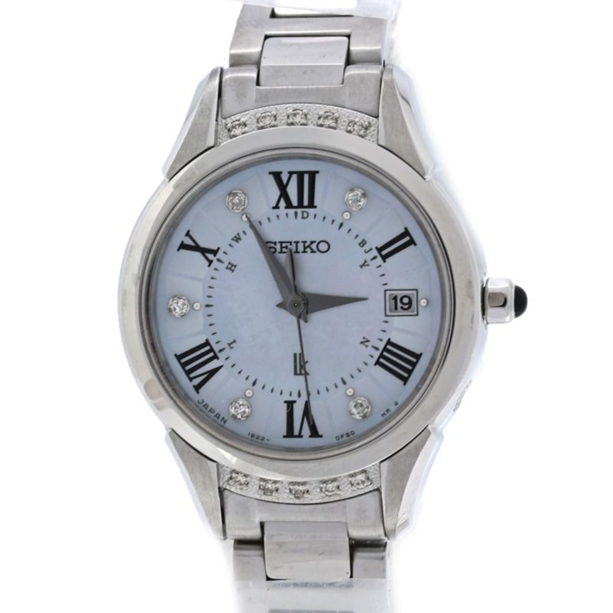 SEIKO Lukia Haruka Ayase Diamond Watch SSVW115 1B22-0CL0 Women's Stainless Steel /40413