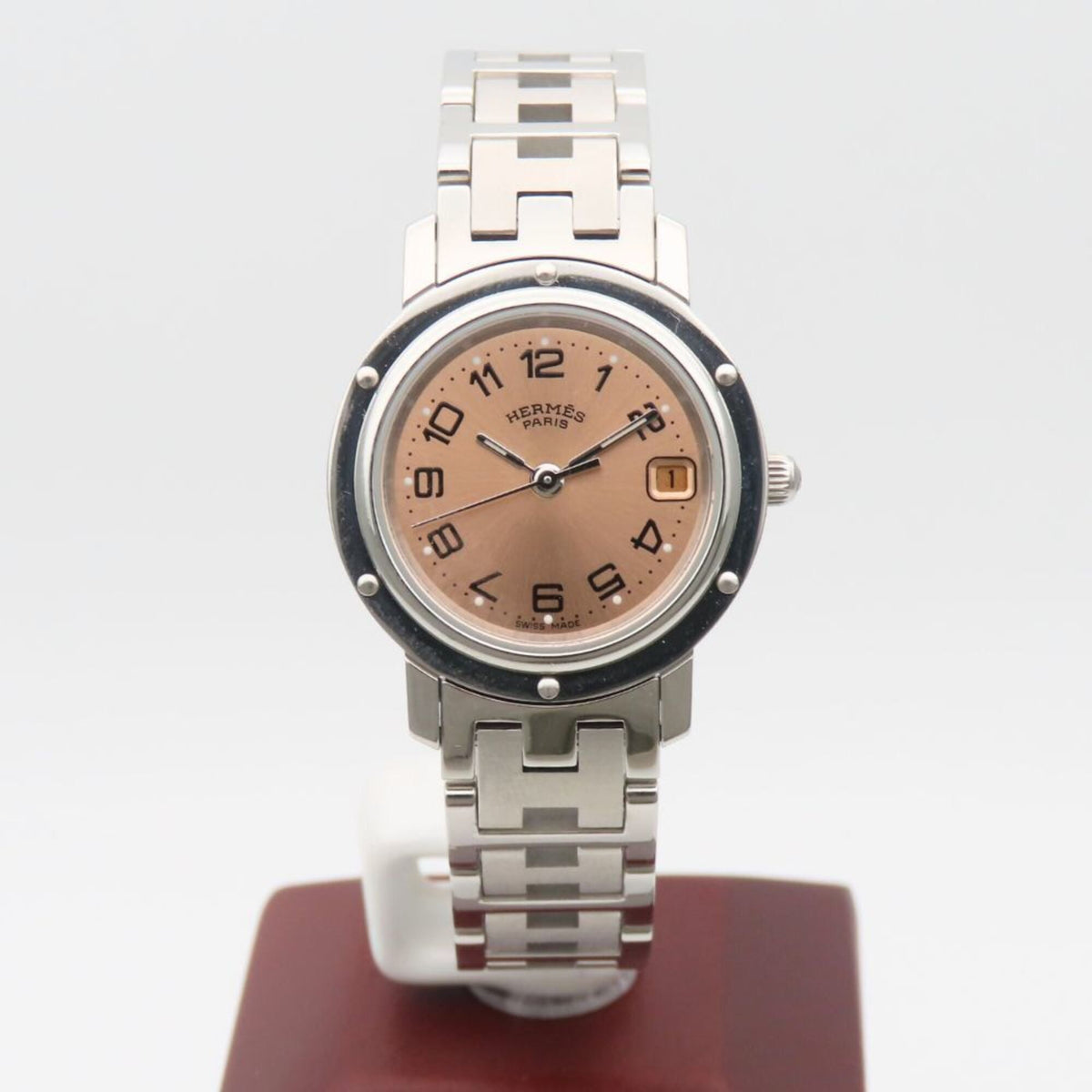Hermes Clipper CL4.210 Orange Dial 24mm Watch