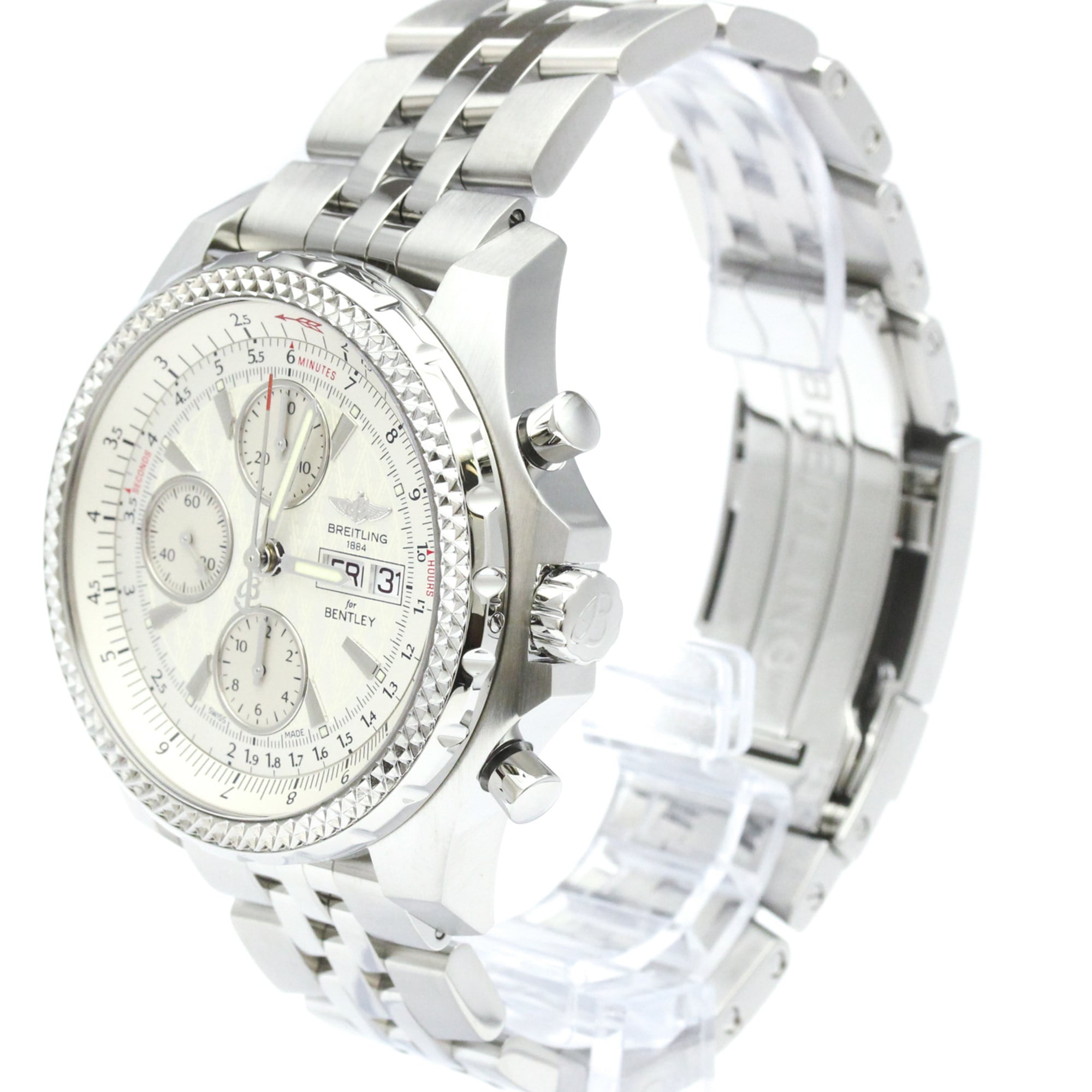 Breitling Bentley A13363 Silver Dial 45mm Watch