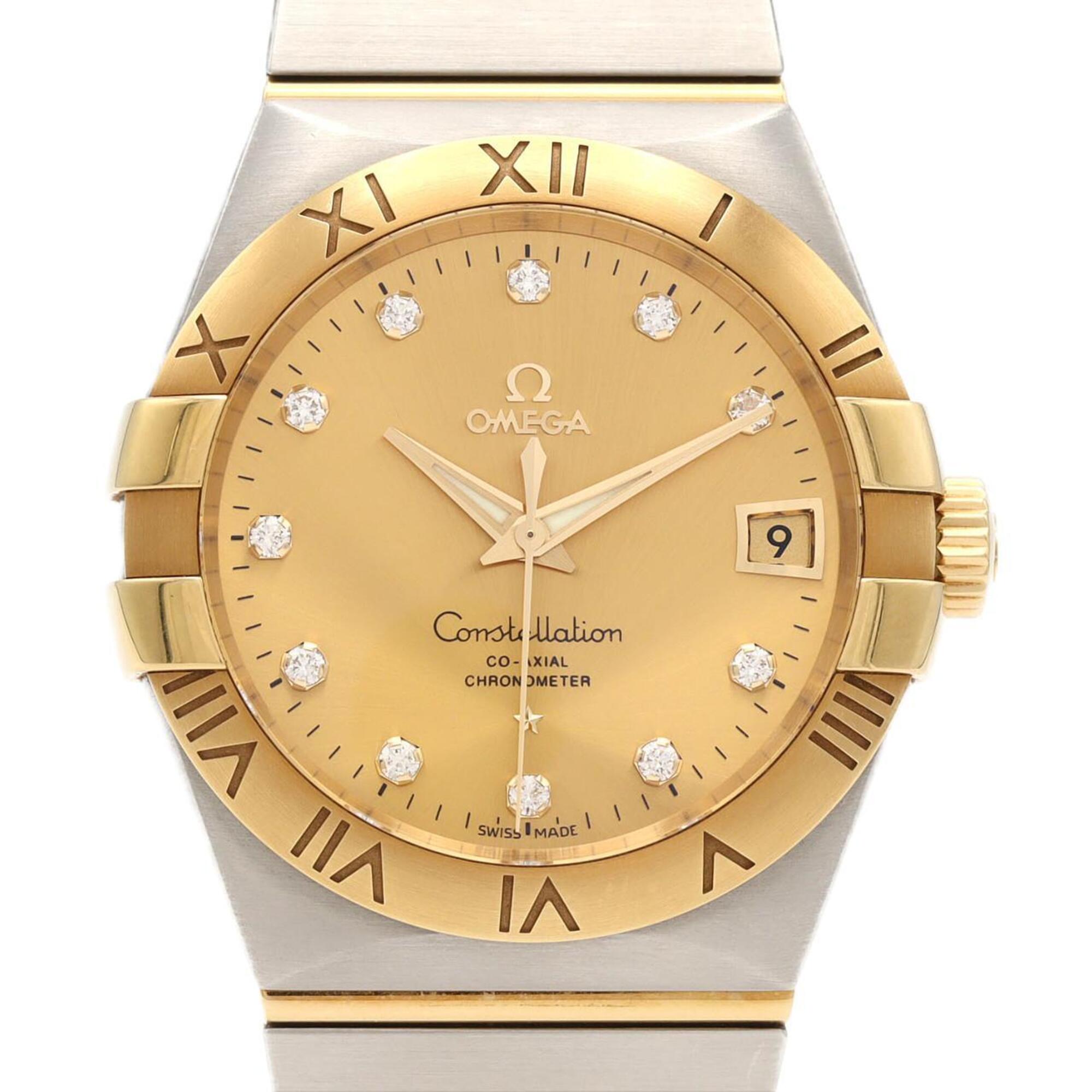 Omega Constellation 123.20.38.21.58.001 Gold Dial 38mm Watch