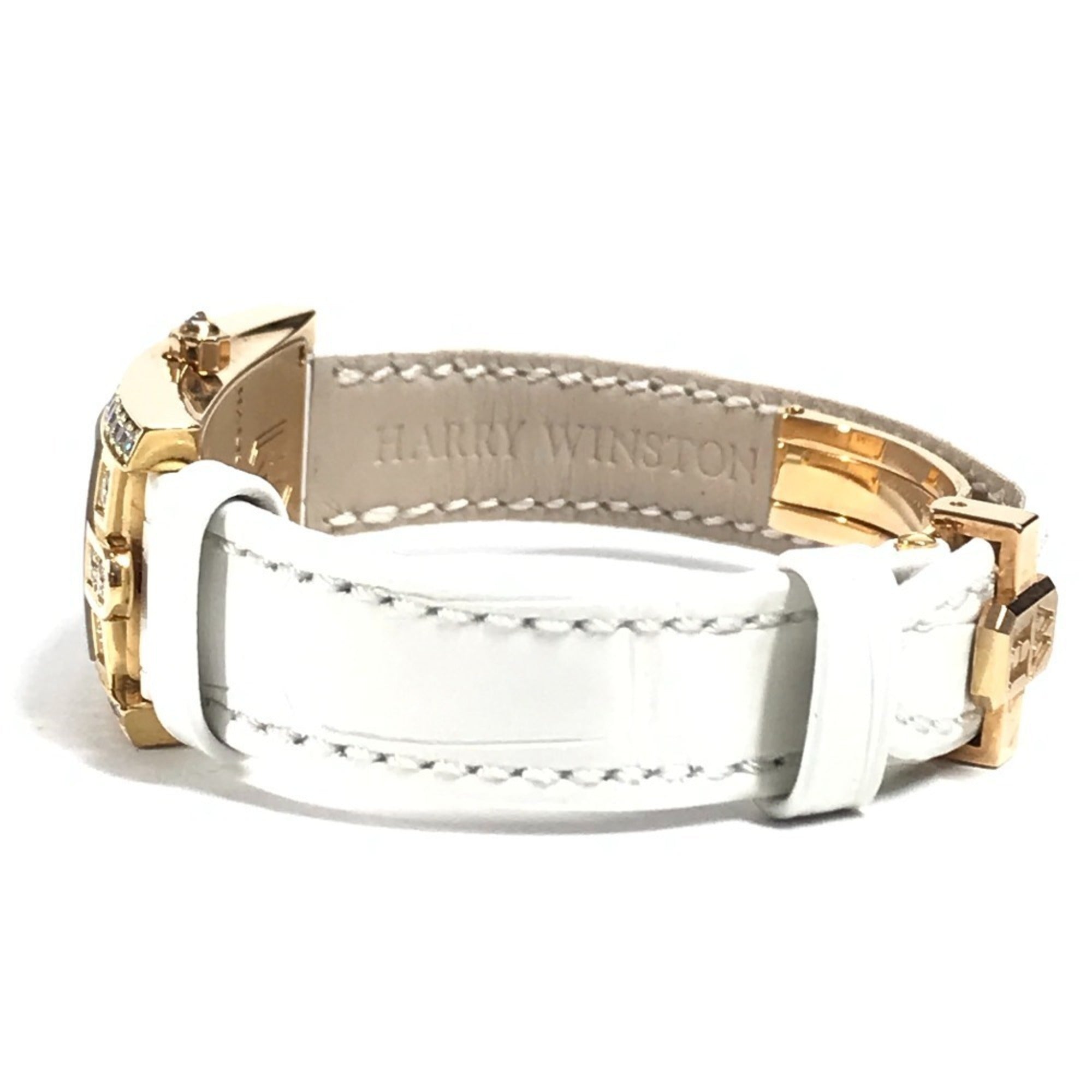 Montre pour femme HARRY WINSTON 330 LQWL.M D3.1 Lady Avenue C à lunette sertie de diamants, Or 18 carats, Au750, Blanc