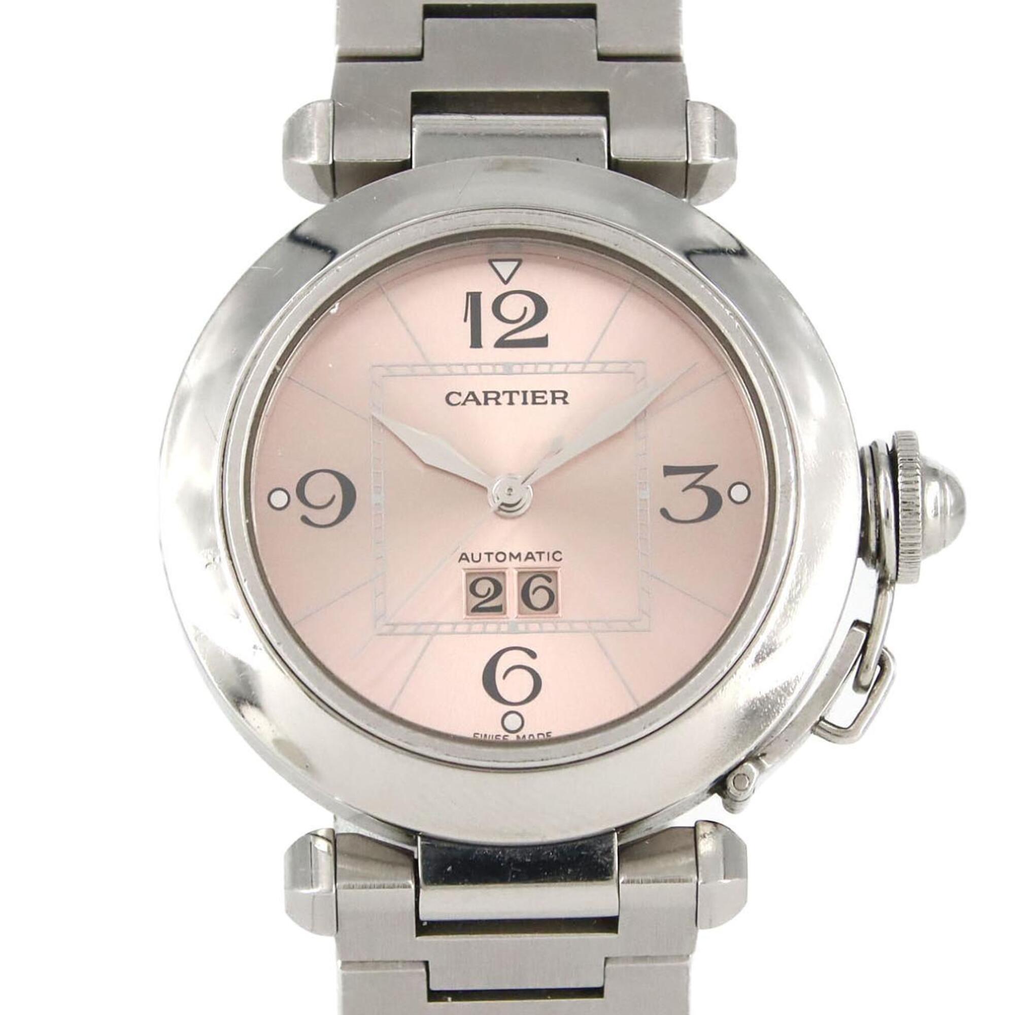Cartier Pasha C Grande Date W31058M7 Pink Dial 35mm Watch