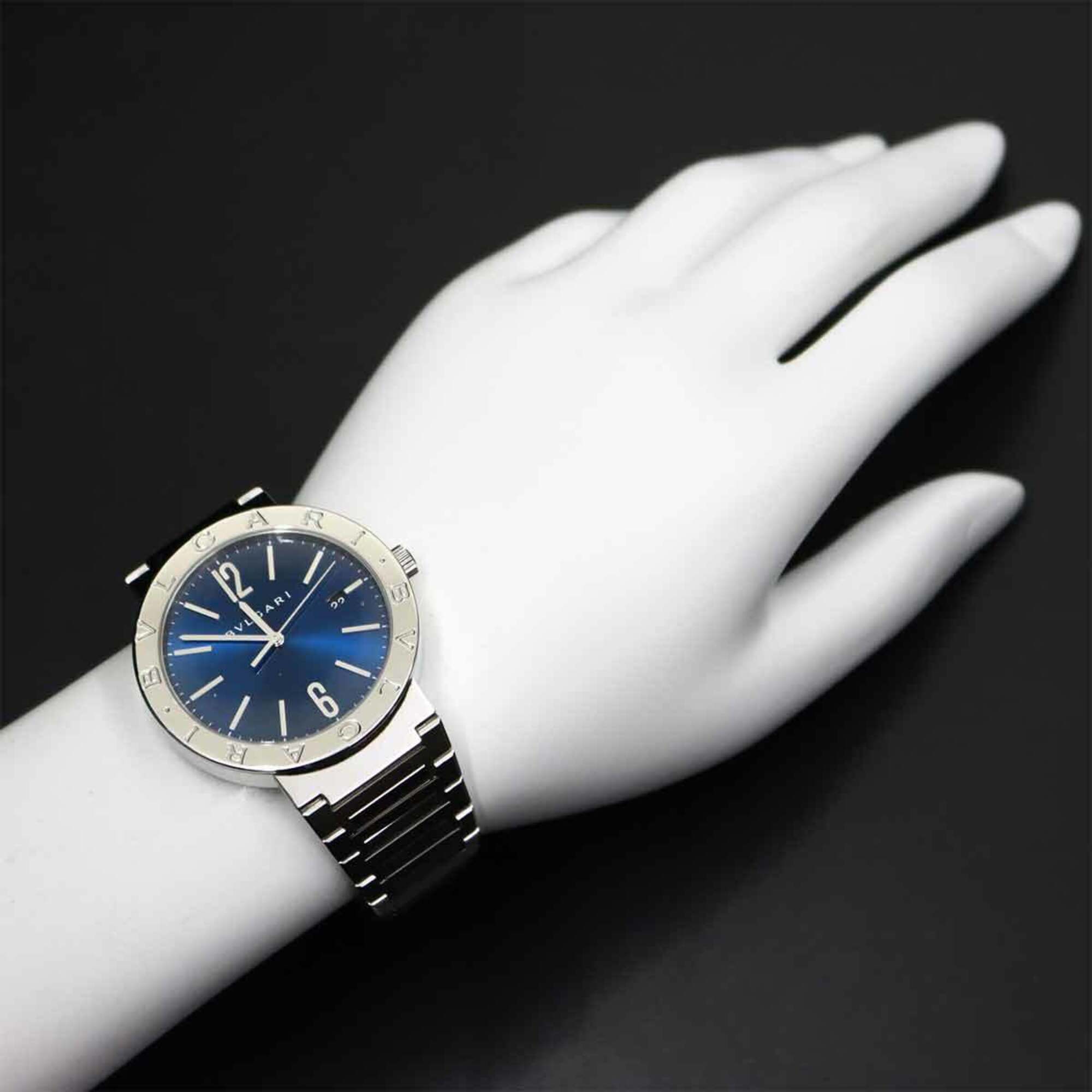BVLGARI BB41S Date Blue Automatic Self-