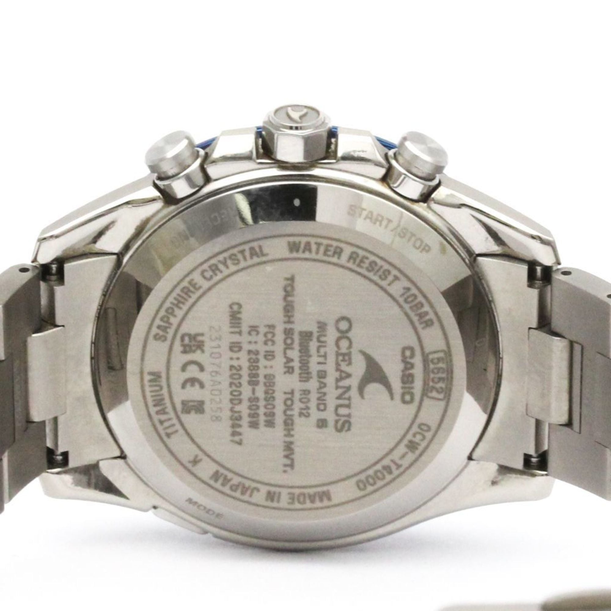 CASIO Oceanus Radio Wave Control Solar Titanium Mens Watch OCW-T4000D-