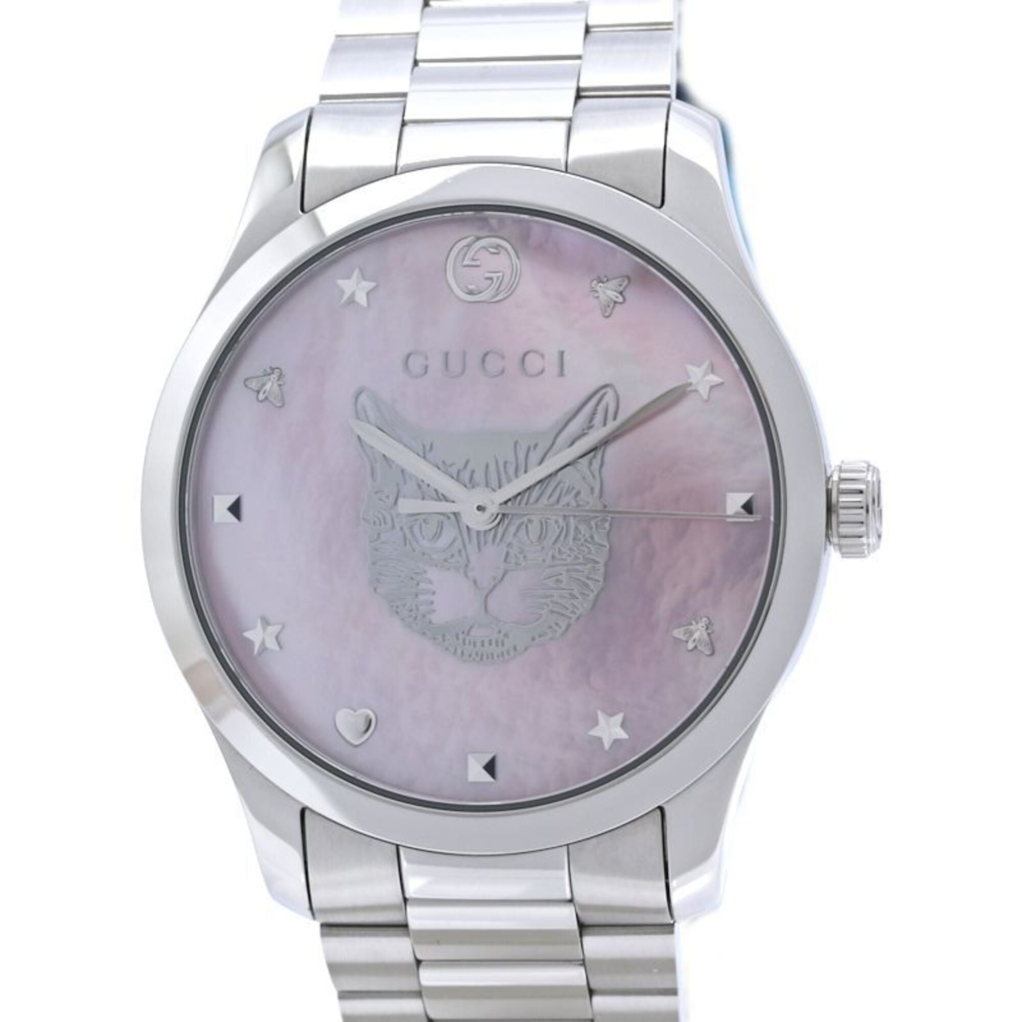 Gucci G-Timeless Mystic Cat YA1264166 YA1264166 126.4 Pink shell Dial 38mm Watch