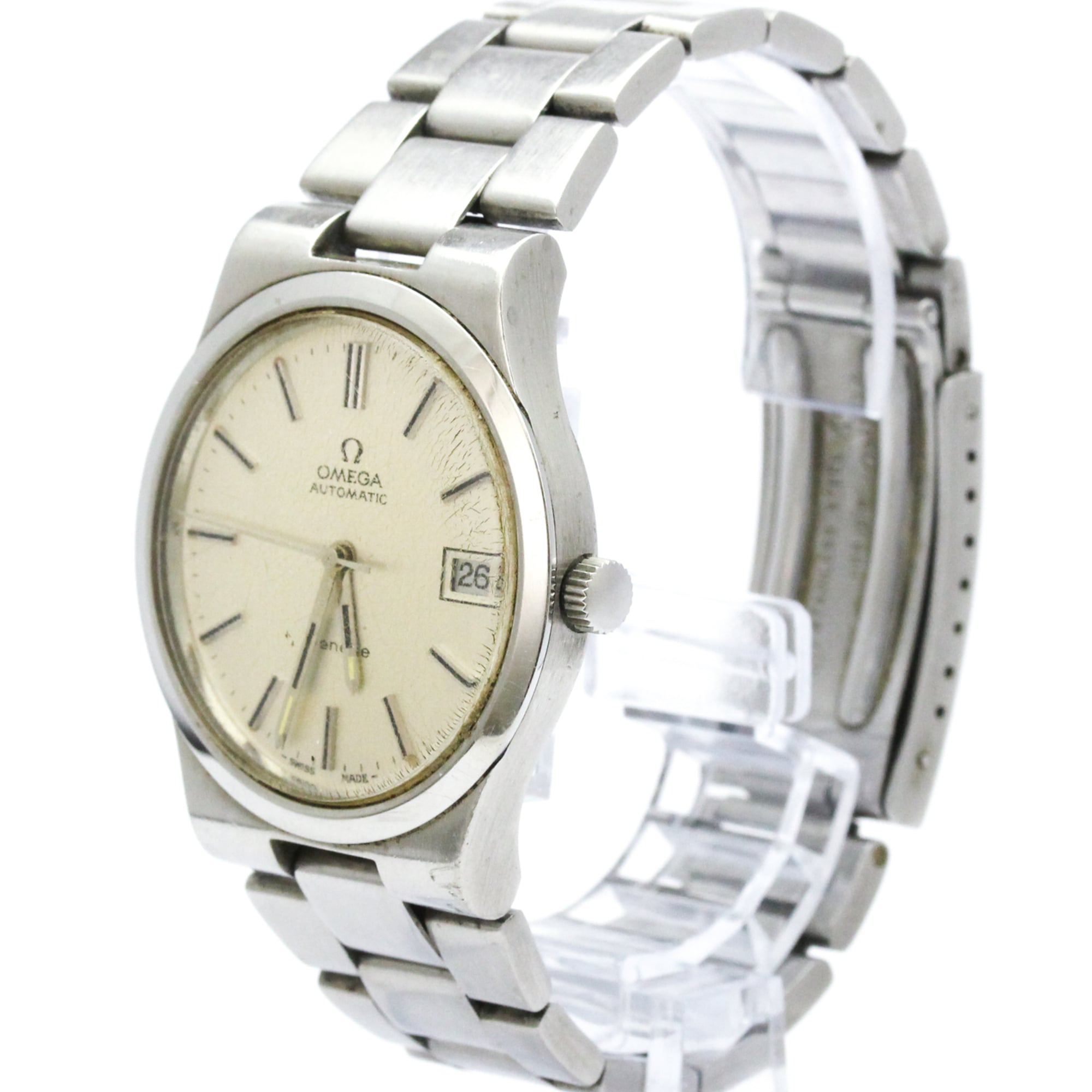 OMEGA Geneve Cal 1012 Steel Automatic Mens 166.0173 Vintage