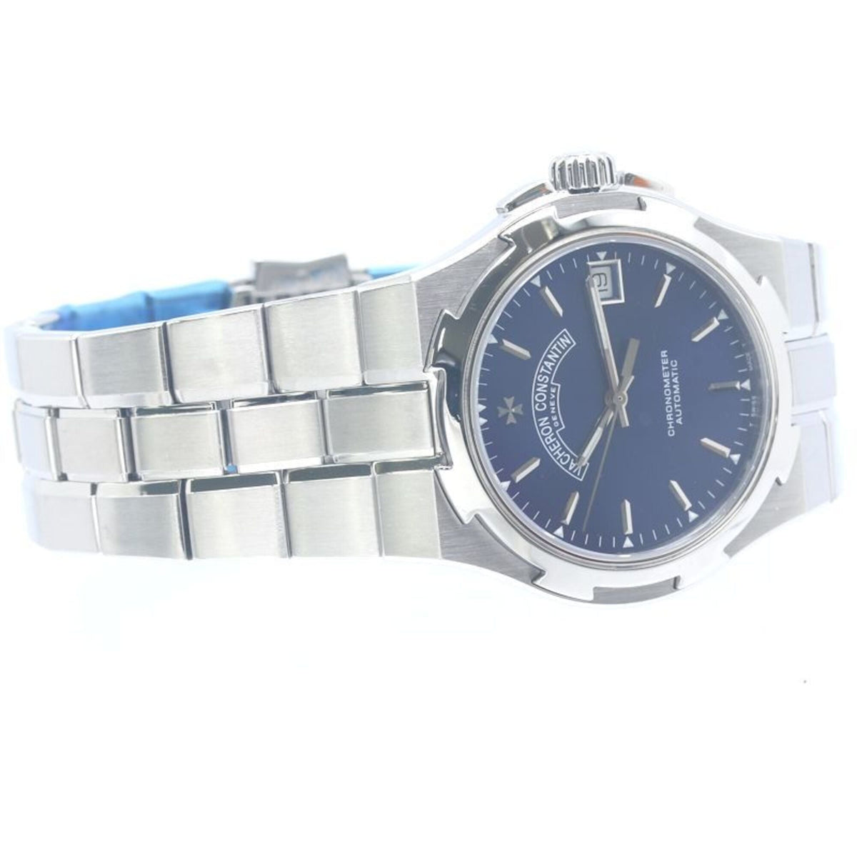 Vacheron Constantin Overseas Large 42040/423A-8460, blaues Zifferblatt, 37 mm Uhr