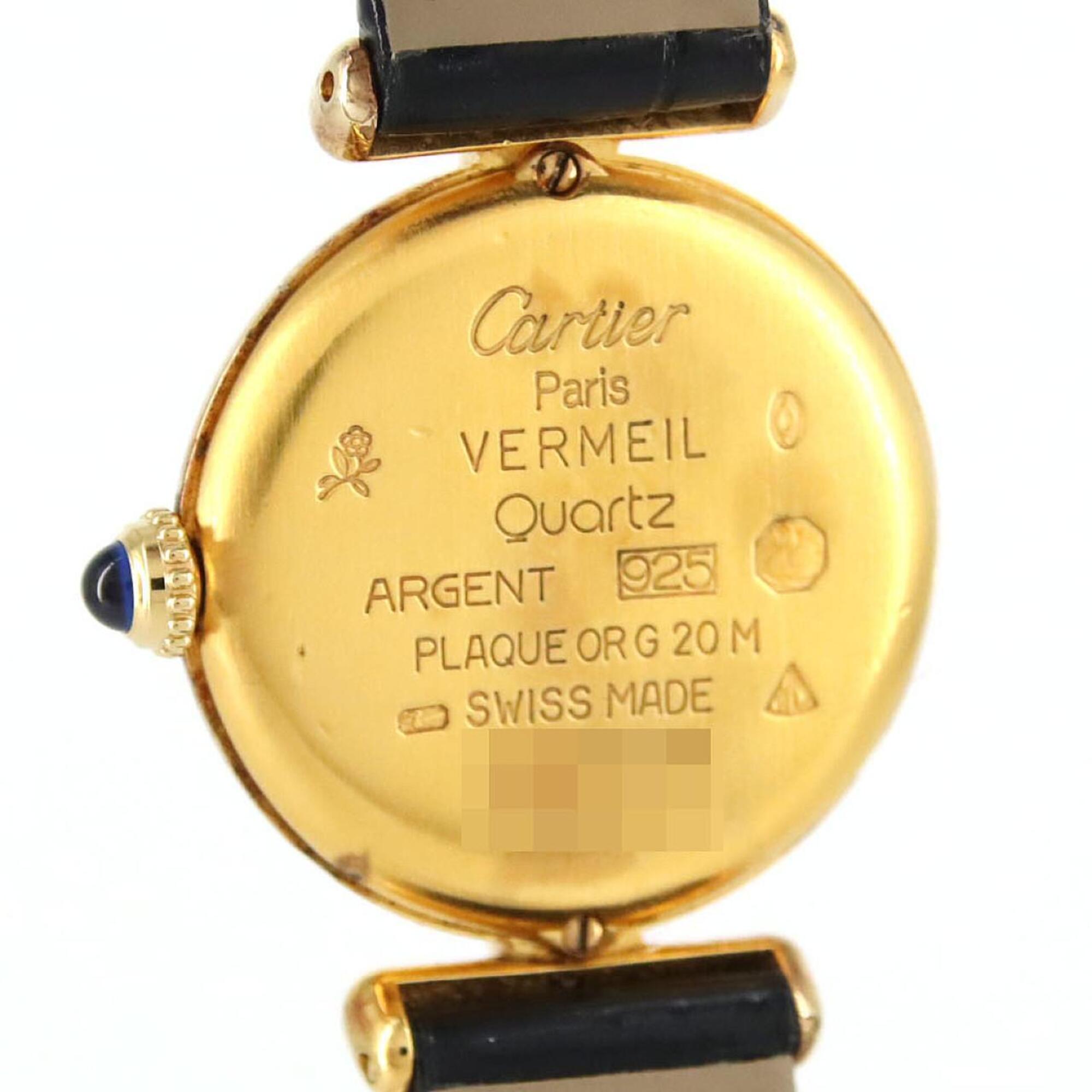 Cartier Must W1006654 Gold Dial 24mm Watch