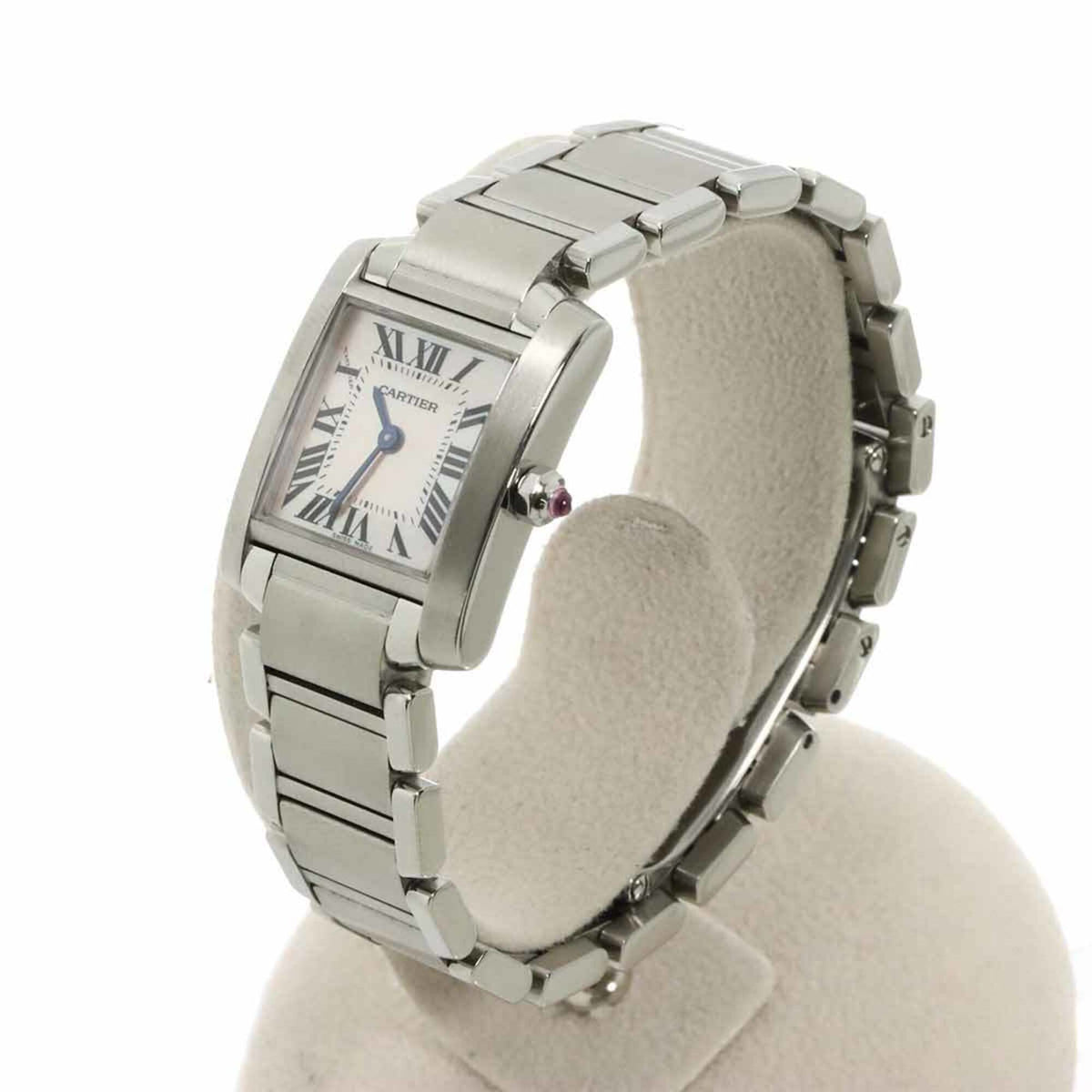 Cartier Tank Française SM W51028Q3 Pink shell Dial 20mm Watch