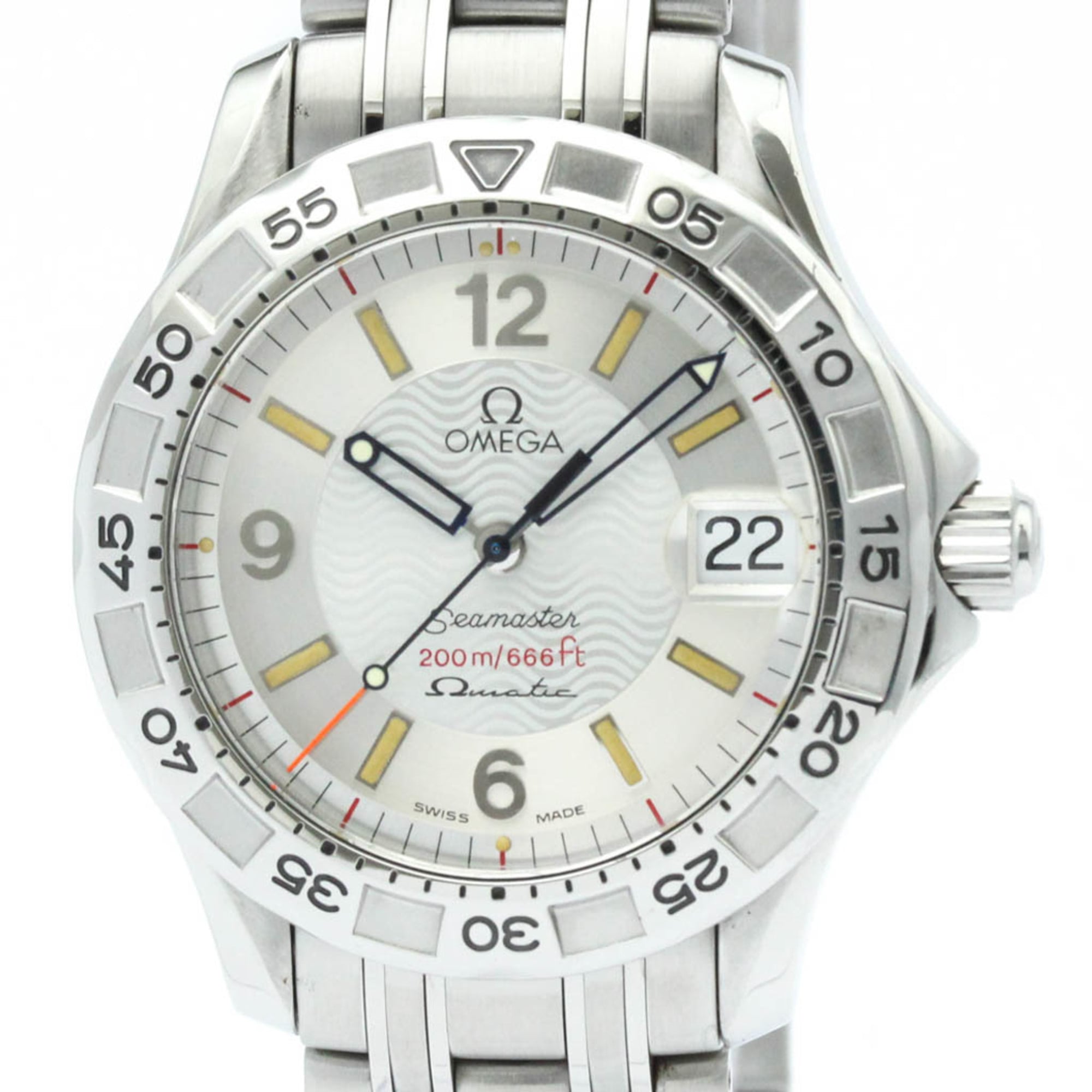 OMEGA Seamaster Omegamatic Steel Auto Quartz Watch 2514.30 Polished