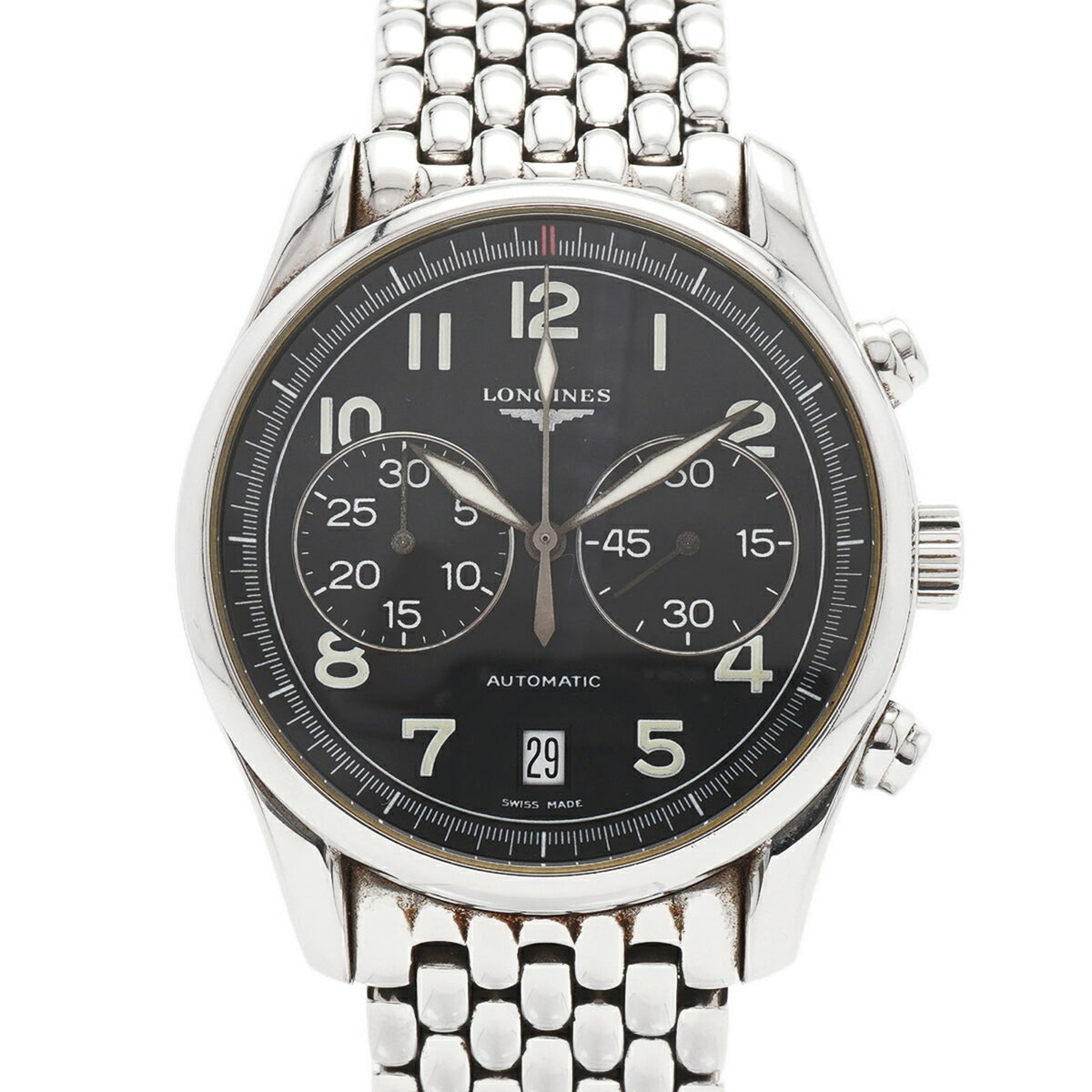 Longines Master Collection L2.629.4 Schwarz Zifferblatt 39mm Uhr