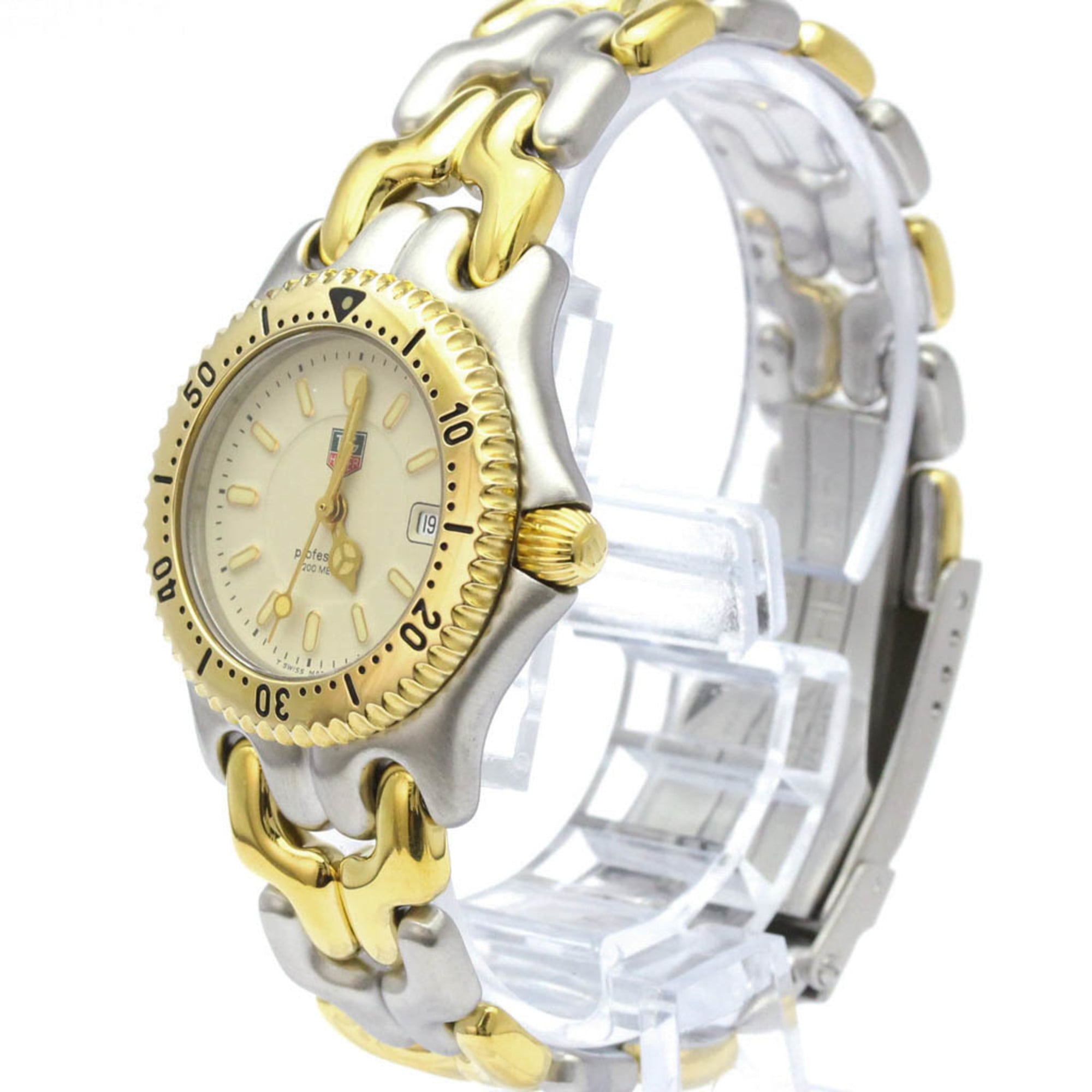 TAG HEUER Sel Professional 200M Gold Plated Steel Watch WG1321 Polished