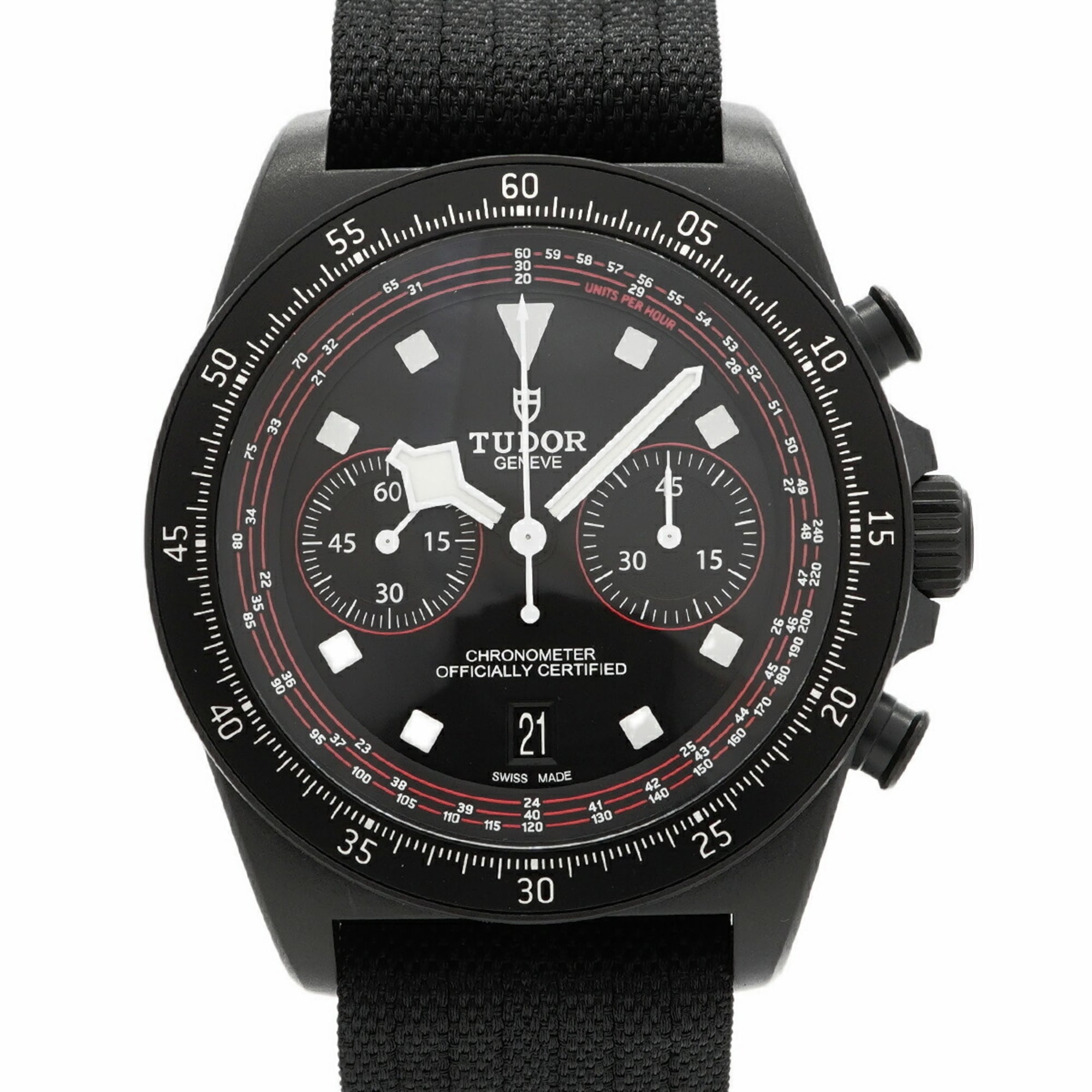 Tudor Veragos 25827KN Black Dial 42mm Watch