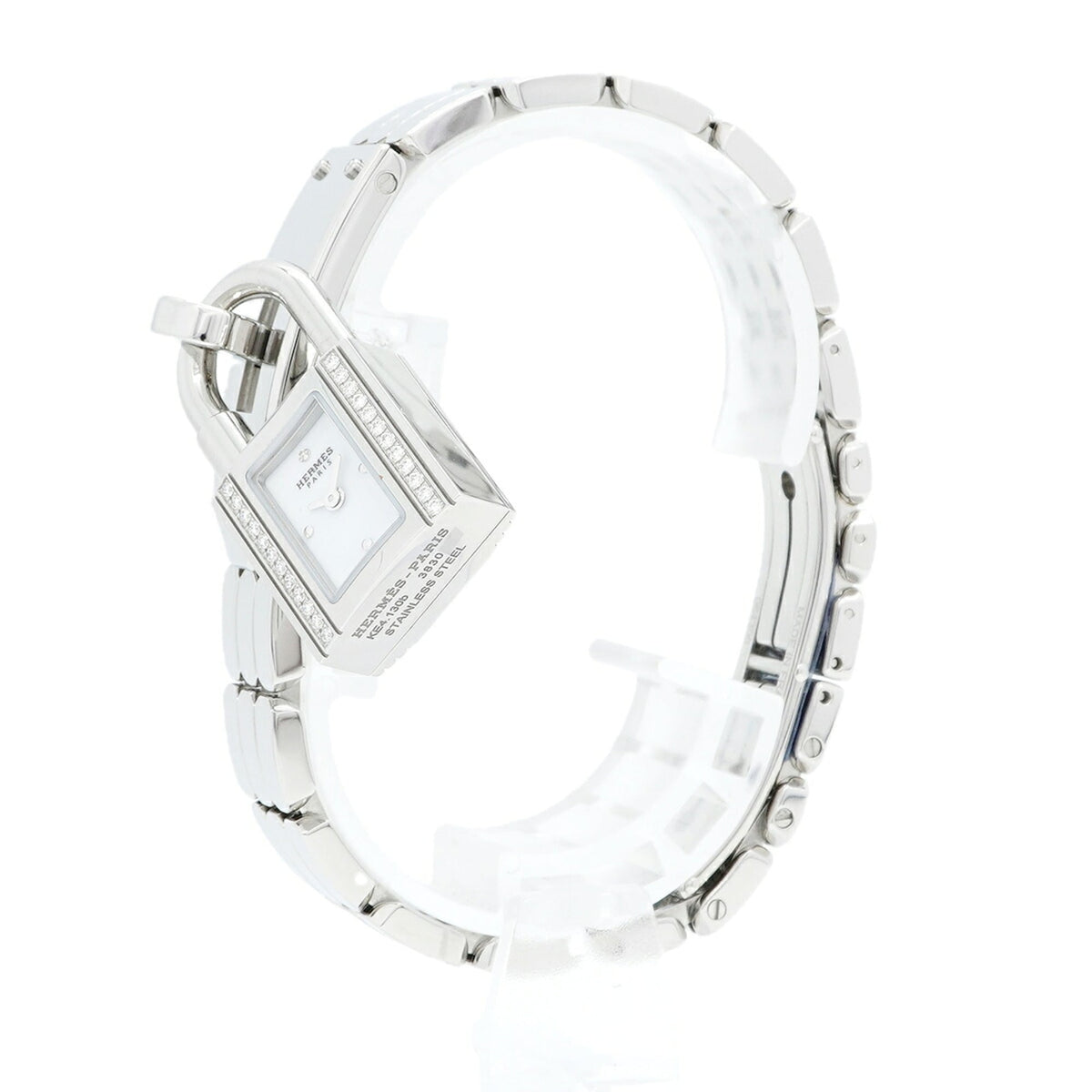 Hermes Kelly Diamond Bezel KE4.130b White Dial 16mm Watch