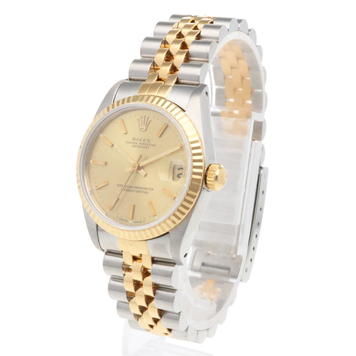 Rolex Datejust Gold Dial 31mm Watch