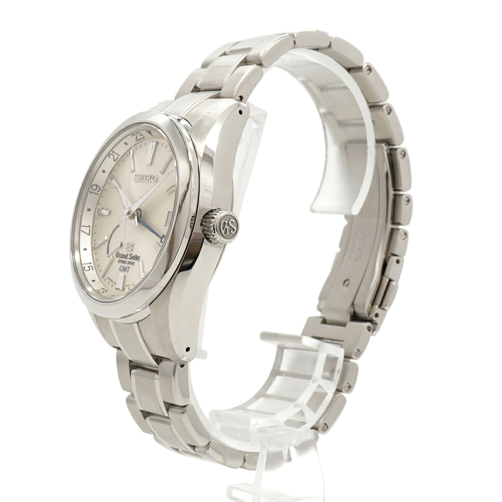 Montre Grand Seiko Grand Gmt Spring Drive SBGE005/9R66-0AC0 cadran argenté 40mm