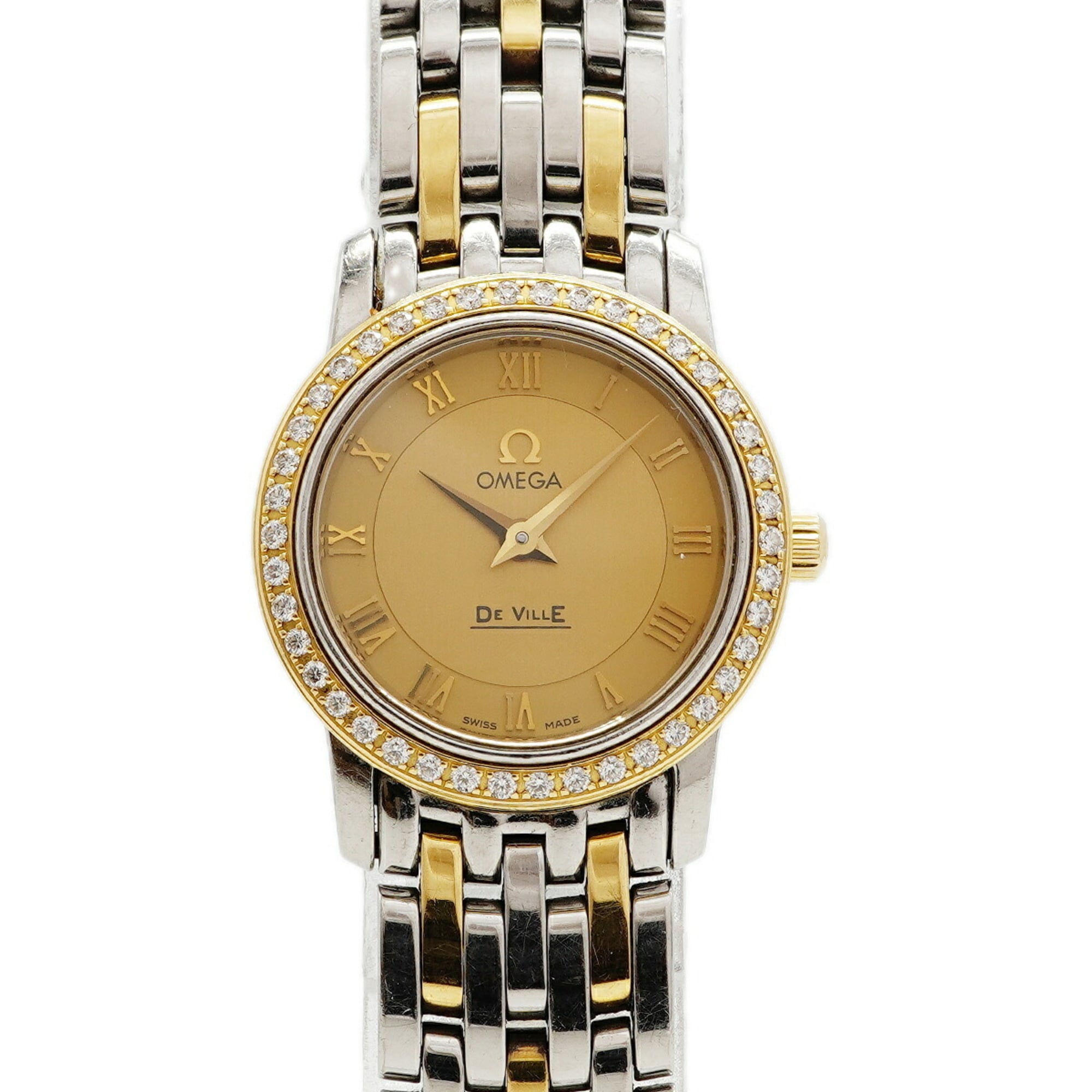 Omega De Ville Prestige 413.25.22.60.08.001 Gold Dial 22mm Watch