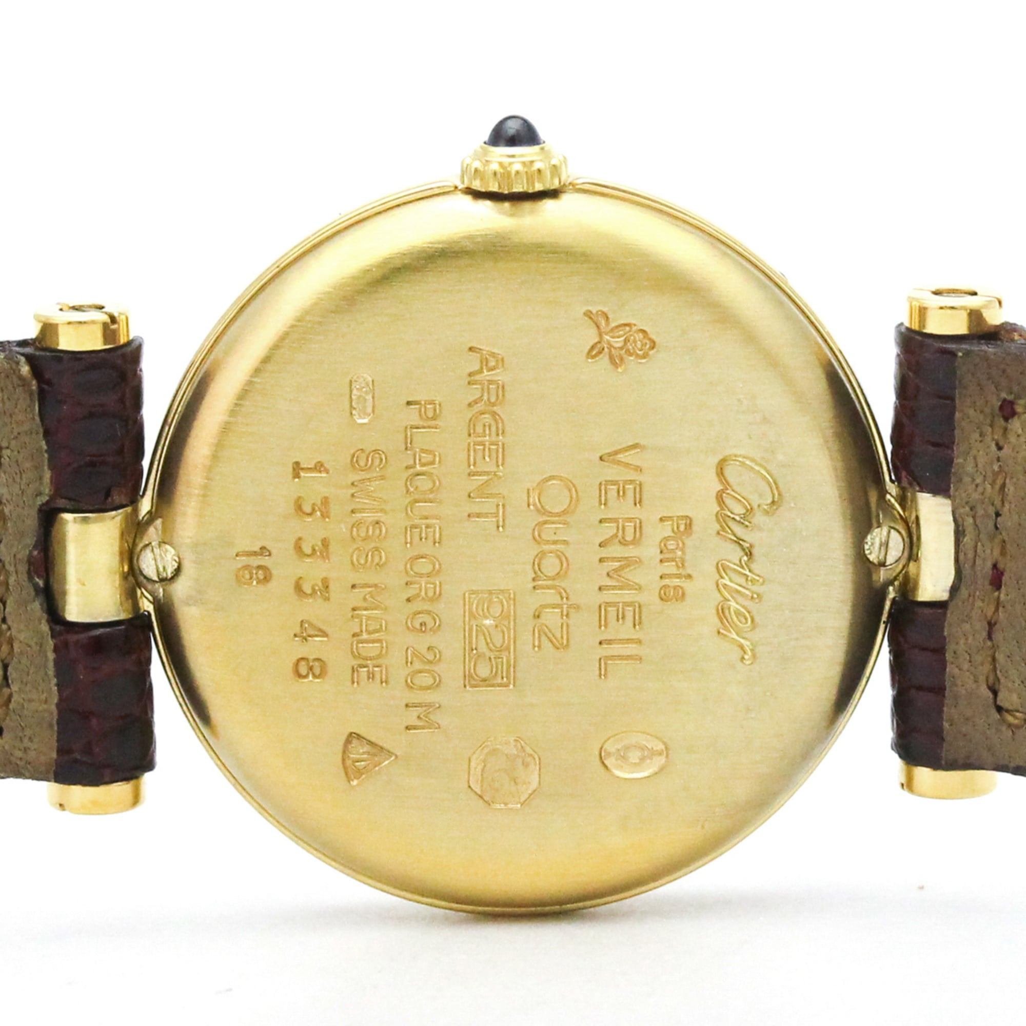 Montre Cartier Must 590004 Bordeaux avec cadran de 24 mm