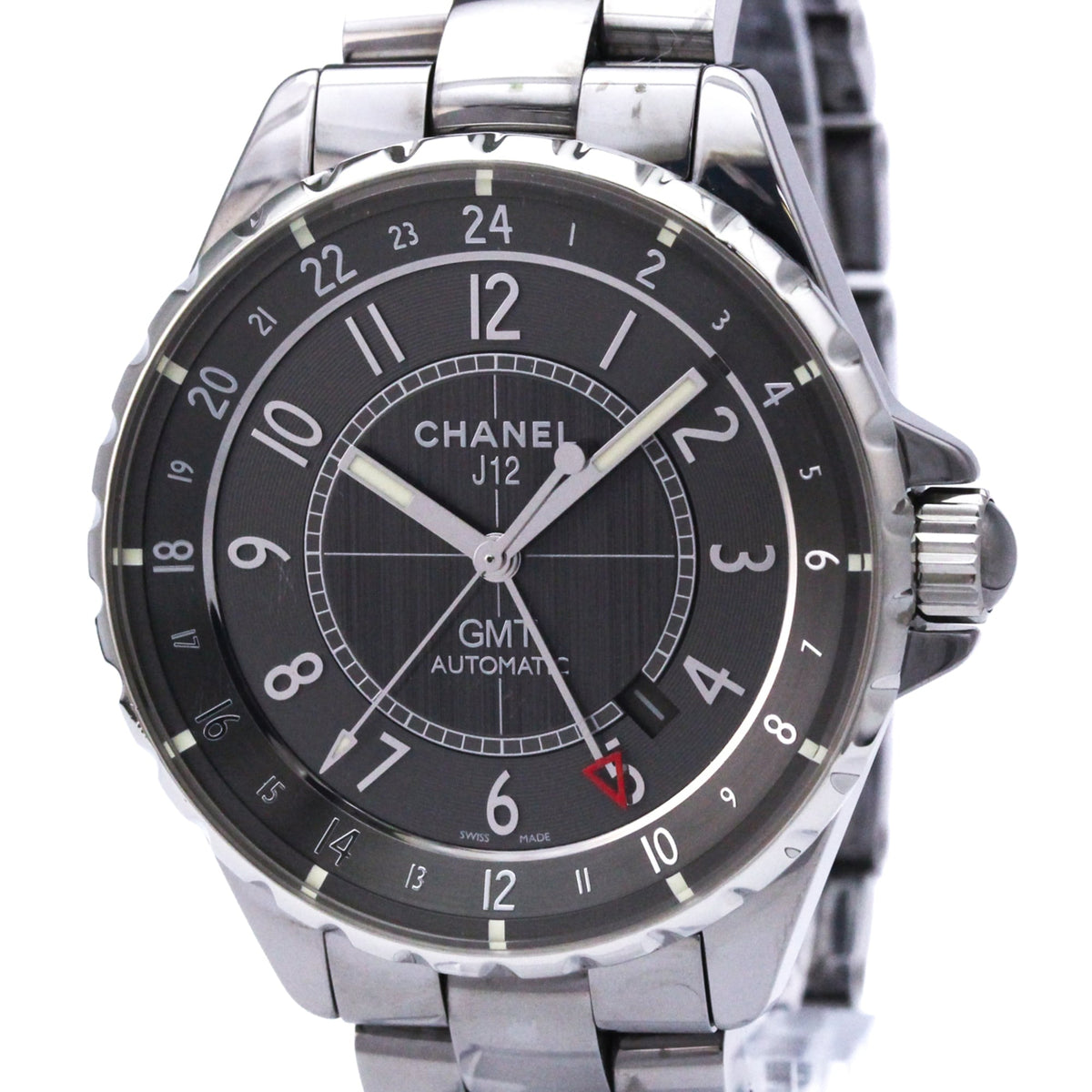 Chanel J12 H3099, graues Zifferblatt, 41 mm Uhr