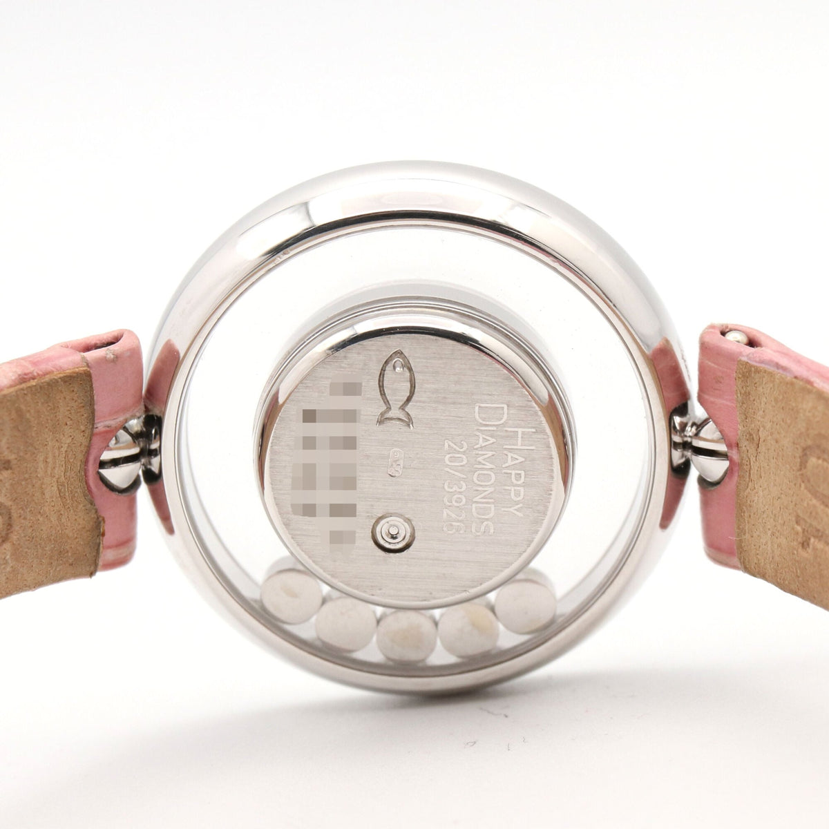 Montre Chopard Happy Diamonds en or 18 carats, référence 20/3926, cadran argenté, 23 mm