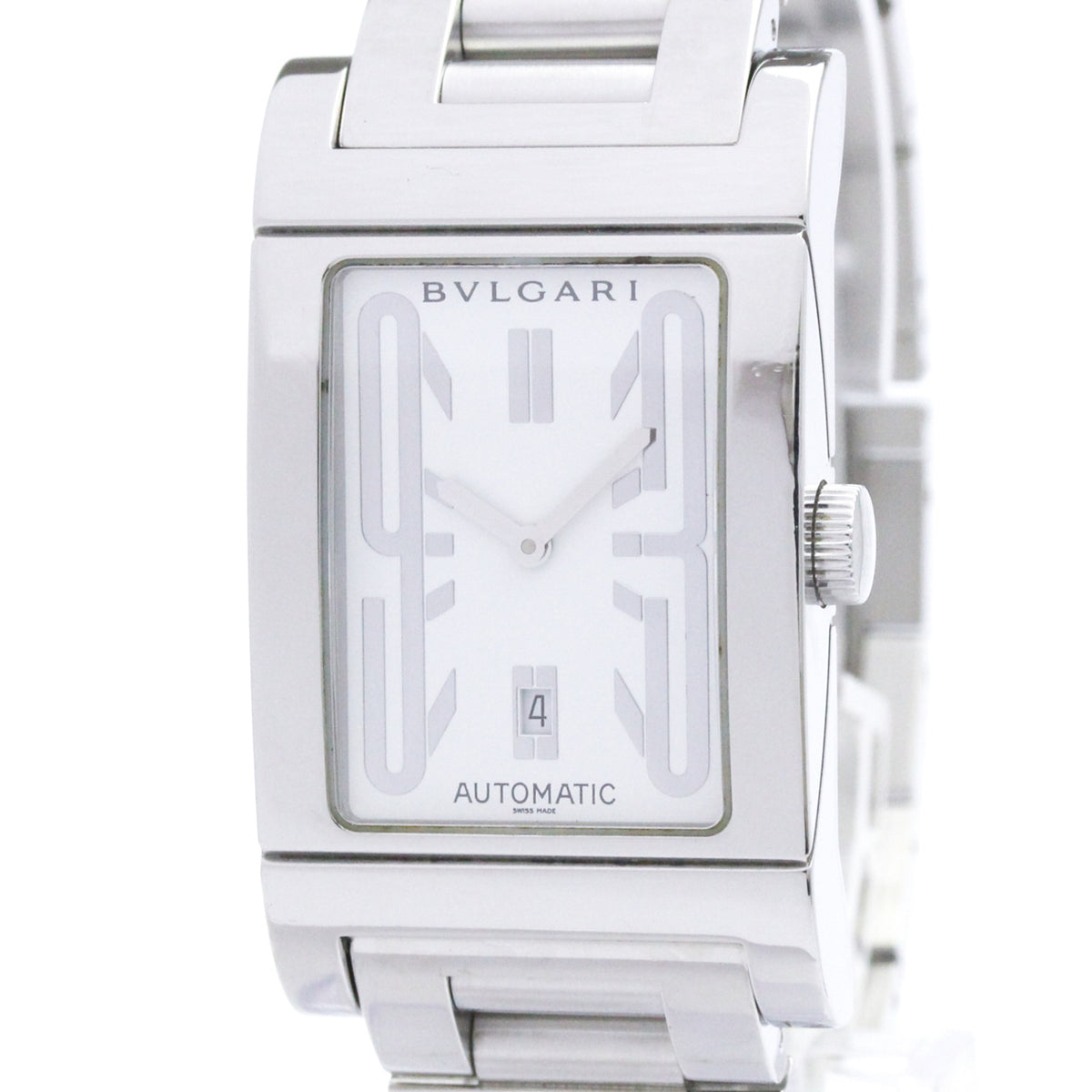 Bvlgari Rettangolo RT45S White Dial 45mm Watch