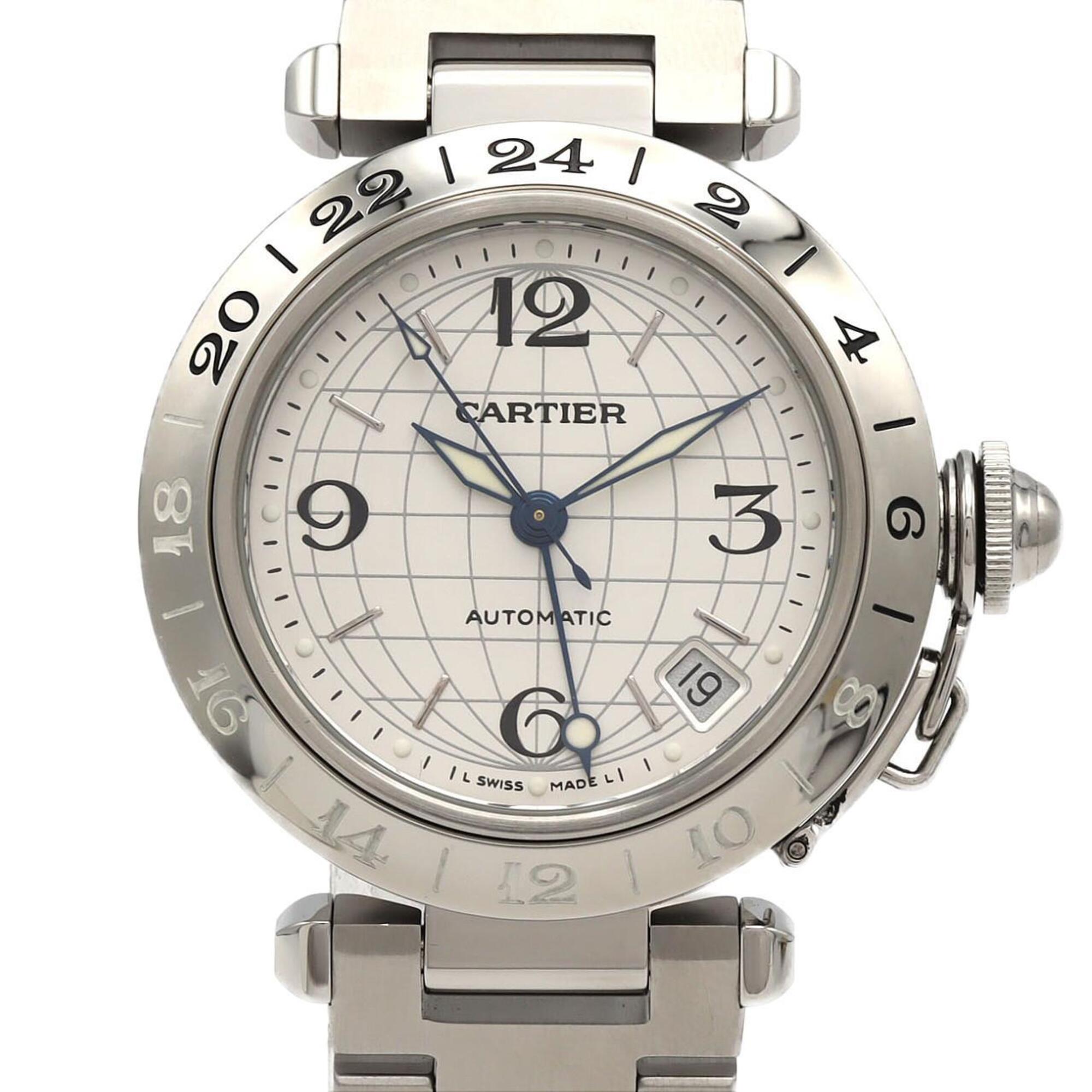 Cartier Pasha C GMT W31078M7 Stainless Steel Automatic