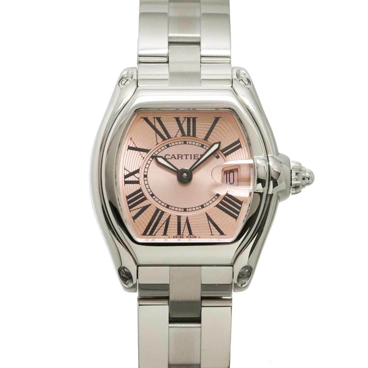 Cartier Roadster SM W62017V3 Pink Dial 33mm Watch