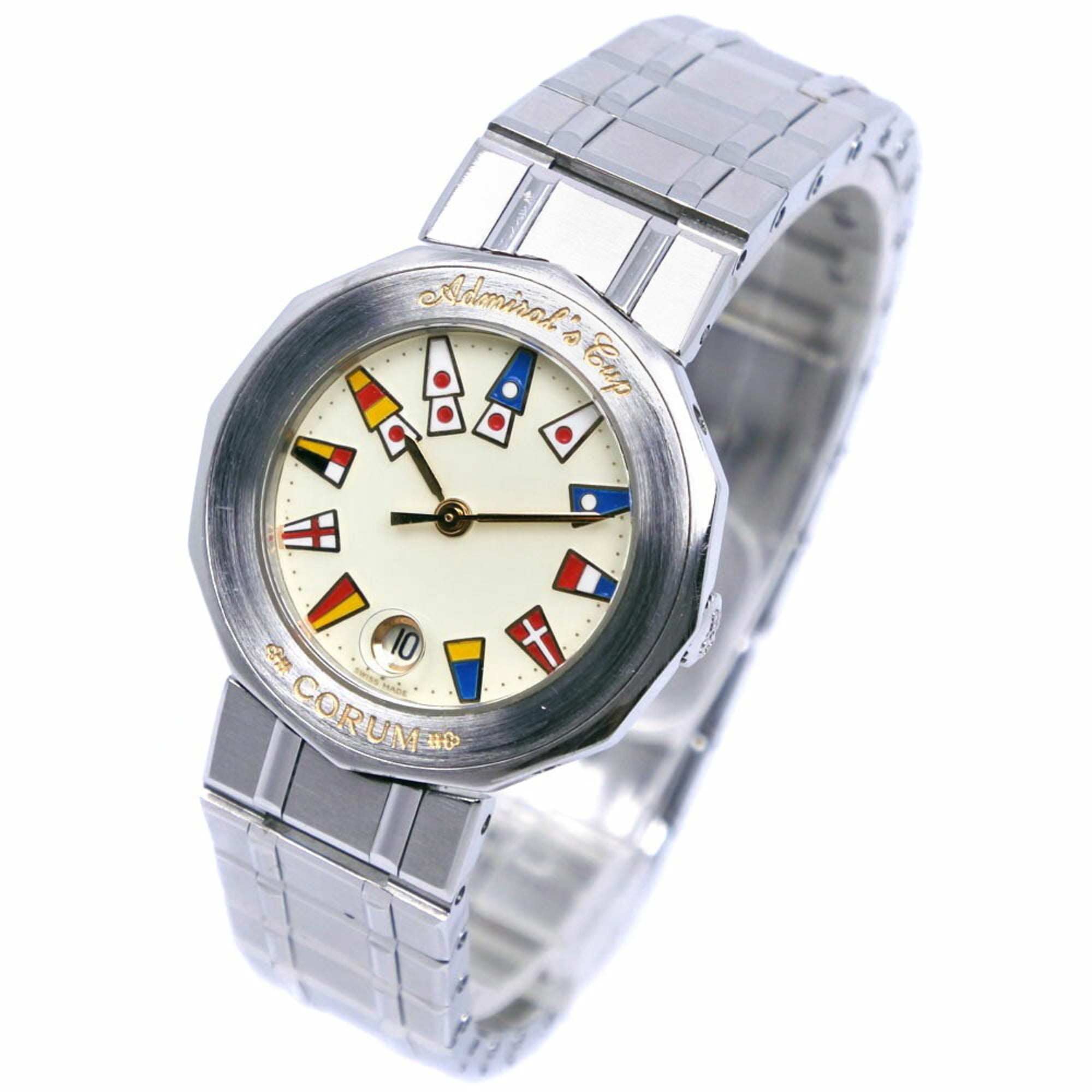Corum Admiral's Cup Watch 39.610.20V50B Stainless Steel Quartz Analog