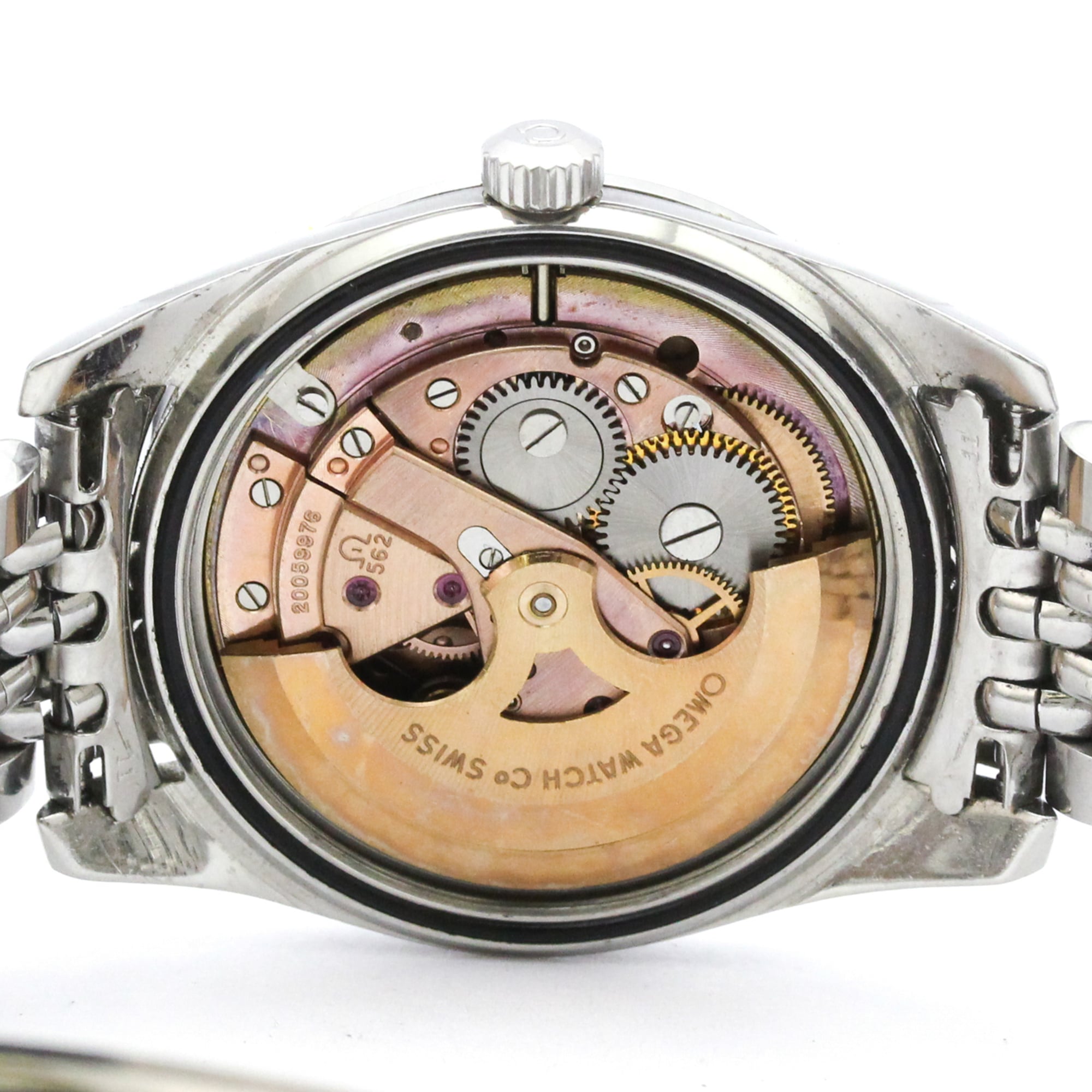 OMEGA Seamaster Cal 562 Rice bracelet Steel Mens Watch 166.010 Vintage