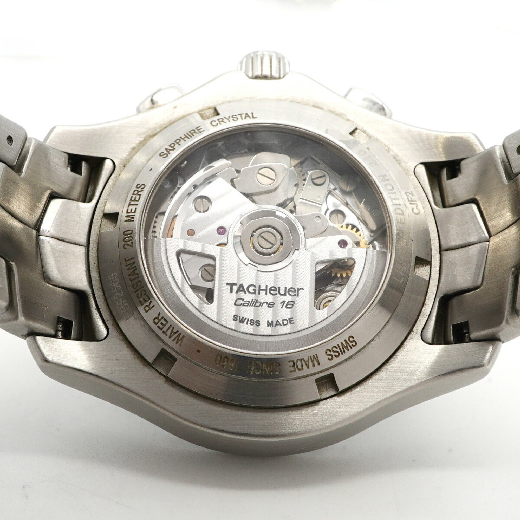 TAG Heuer Link Moonpearl Japan Limited Edition (350 pieces) CJF211M Black Dial Men's Watch