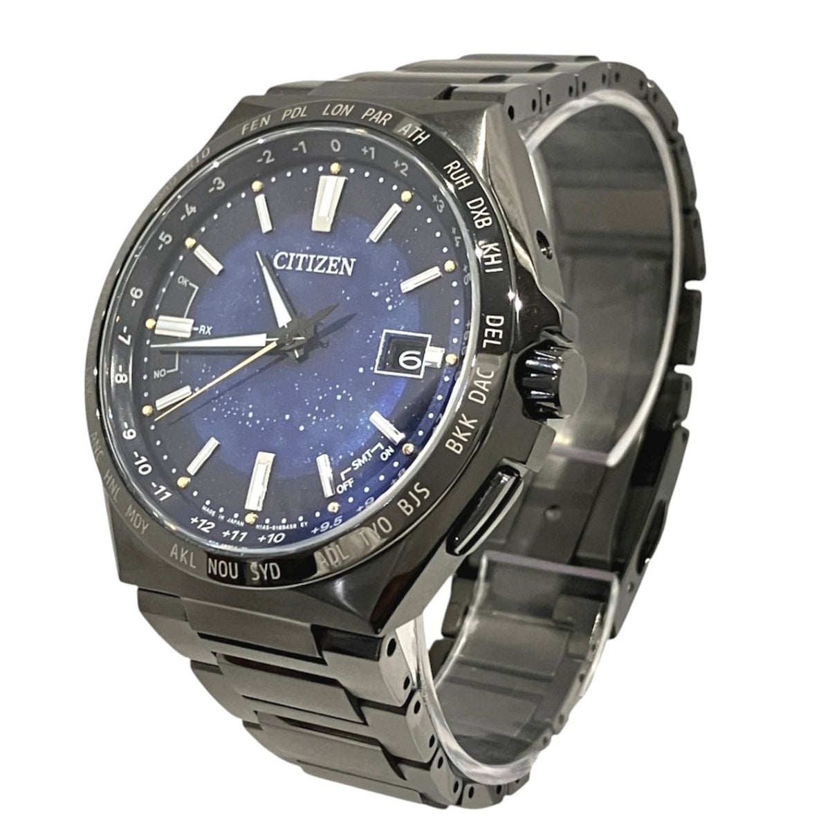 Citizen Attesa Eco-Drive Direct Flight Cosmic Blue Collection CB0219-50L/H145-S123704 Blue Dial 42mm Watch