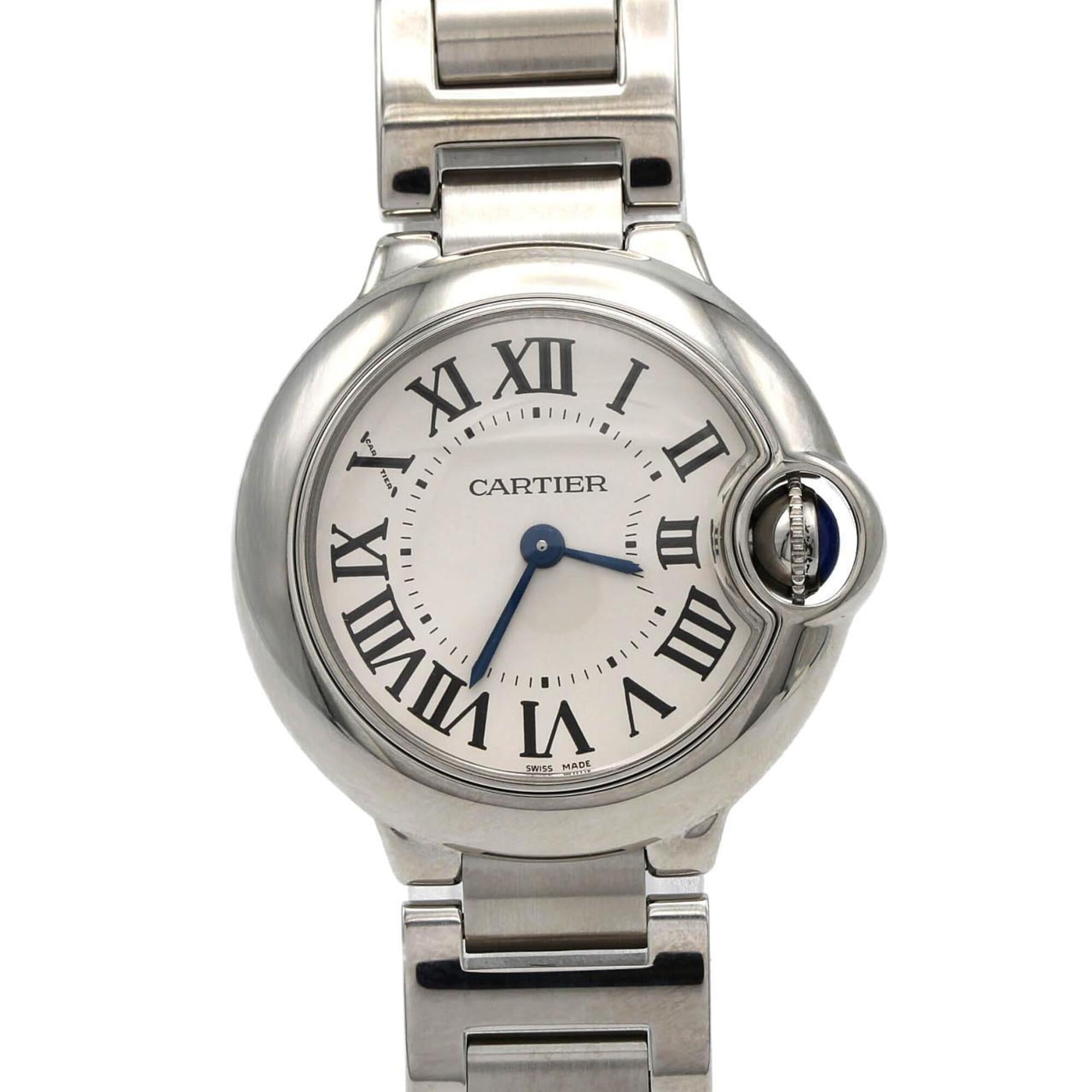 Cartier Ballon Bleu SM W69010Z4 Silver Dial 28mm Watch