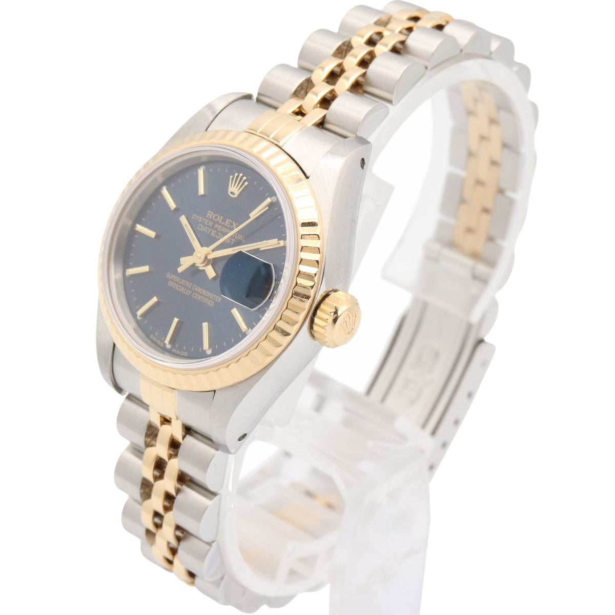 Rolex Datejust L-series 18K ( 69173 Blue Dial 26mm Watch
