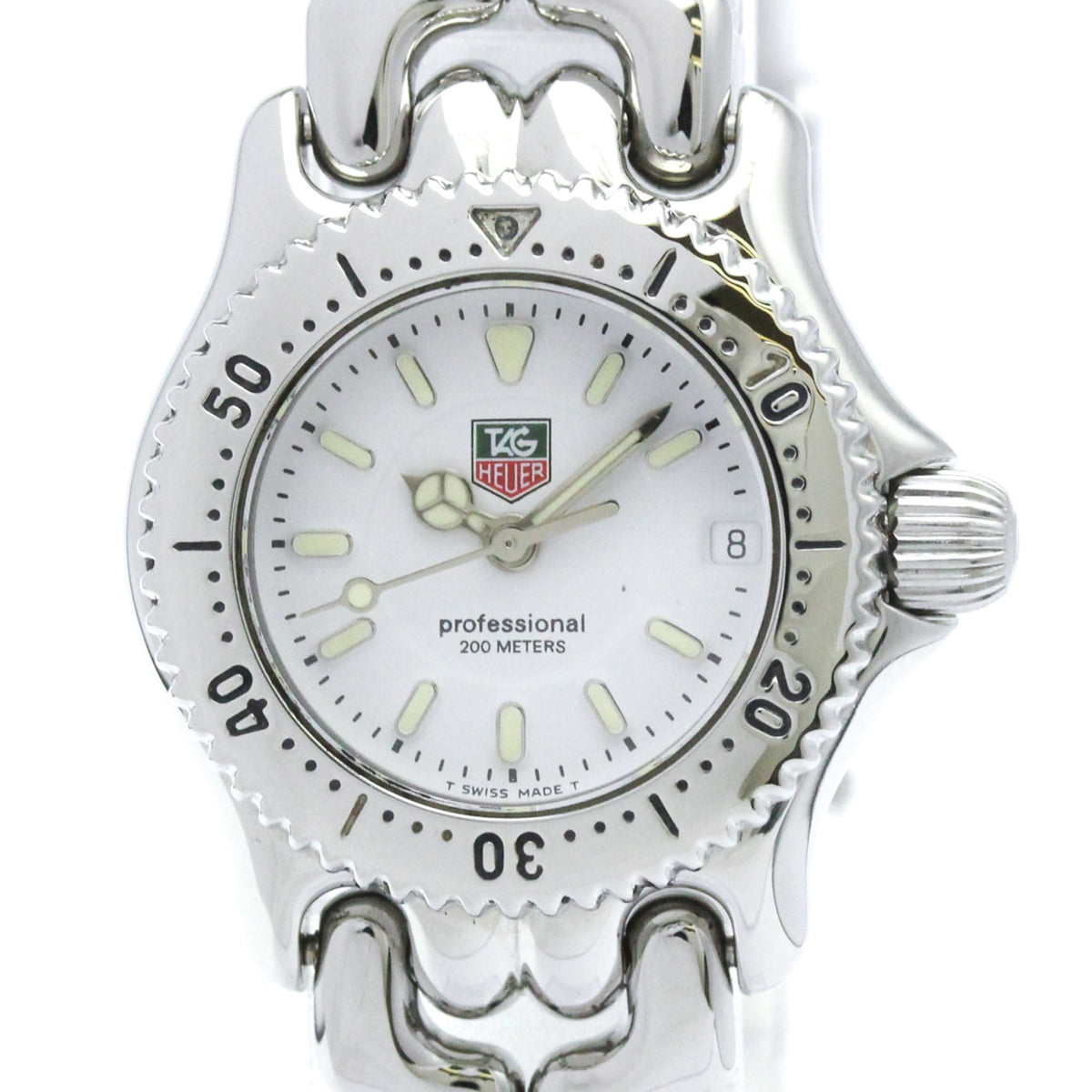 TAG Heuer Sel WG1410 horloge met witte wijzerplaat, 24 mm