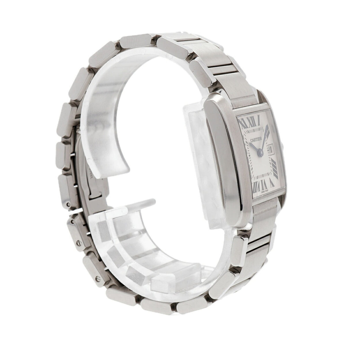 Cartier Tank Française MM W51011Q3 Ivory Dial 25mm Watch