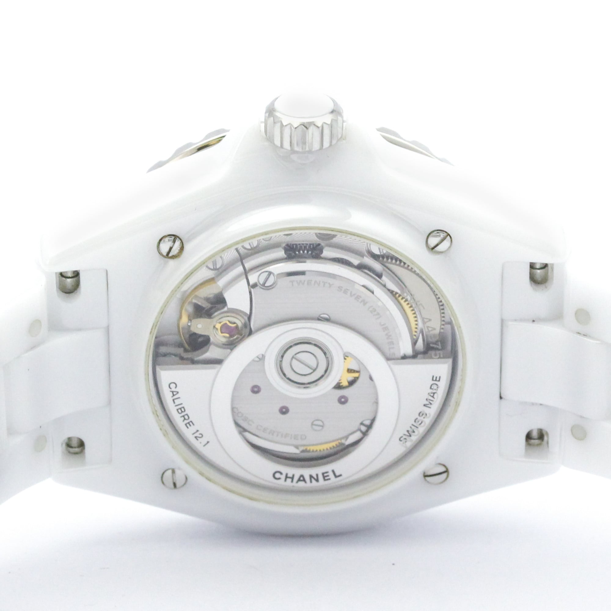 CHANEL J12 Phantom Ceramic Automatic Mens Watch H6186 Polished